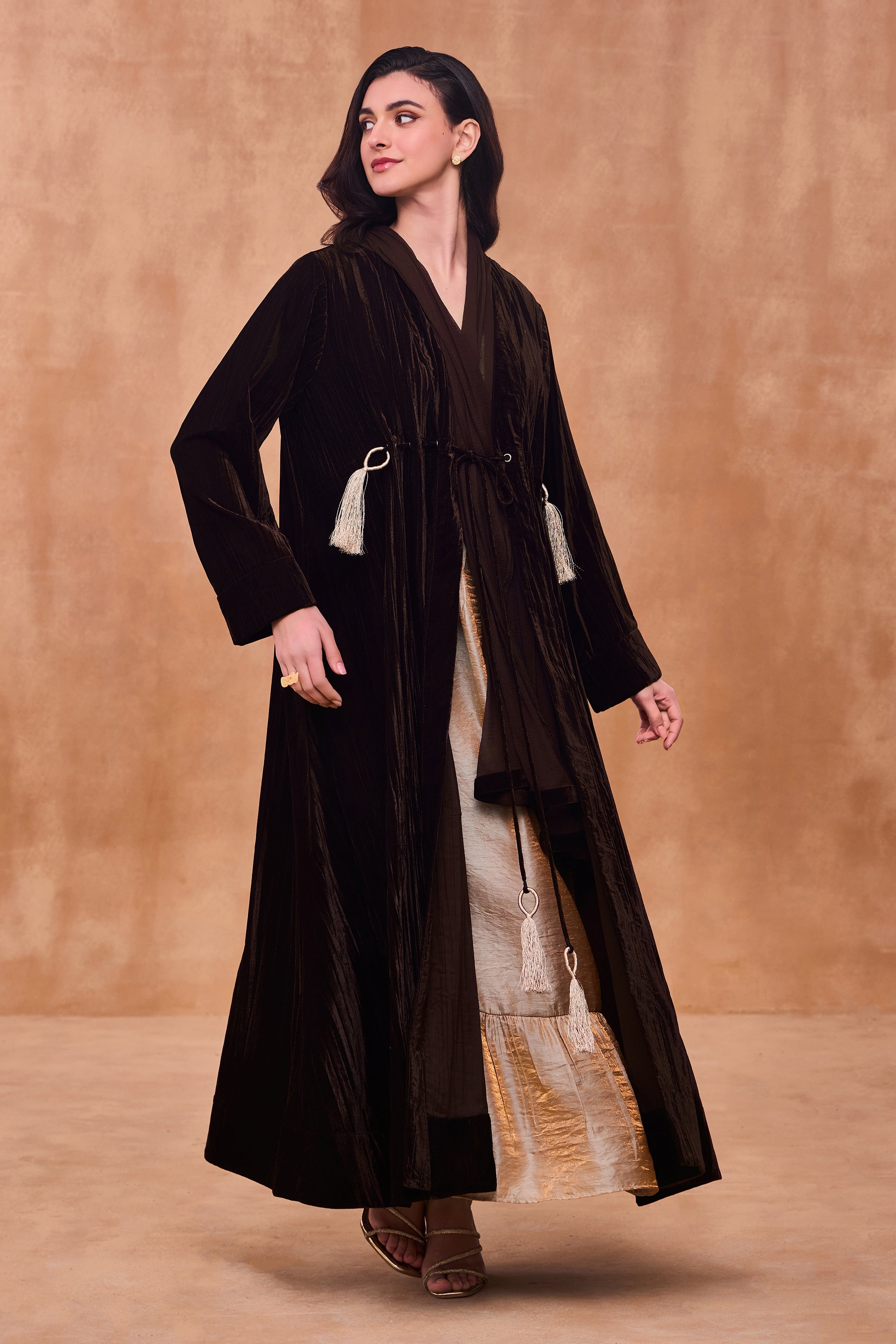 Jalvira Eyelet Detailing Abaya