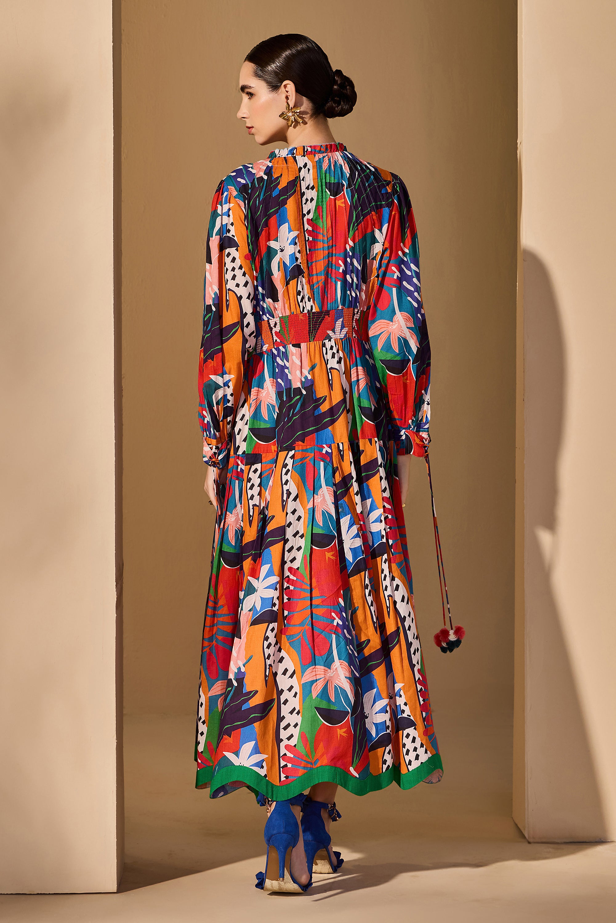 Hilvara Cotton Printed Dress