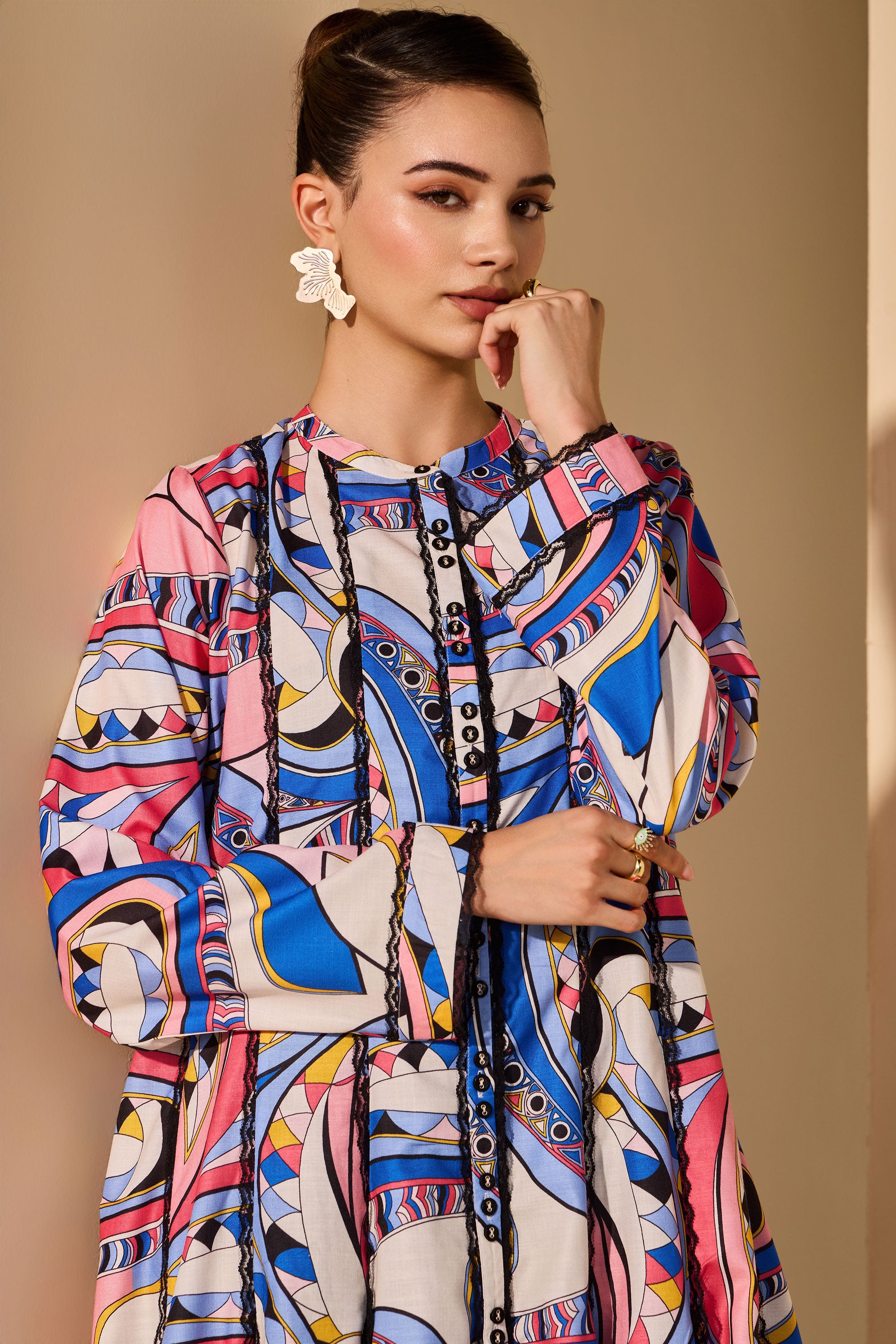 Noralise Cotton Printed Dress