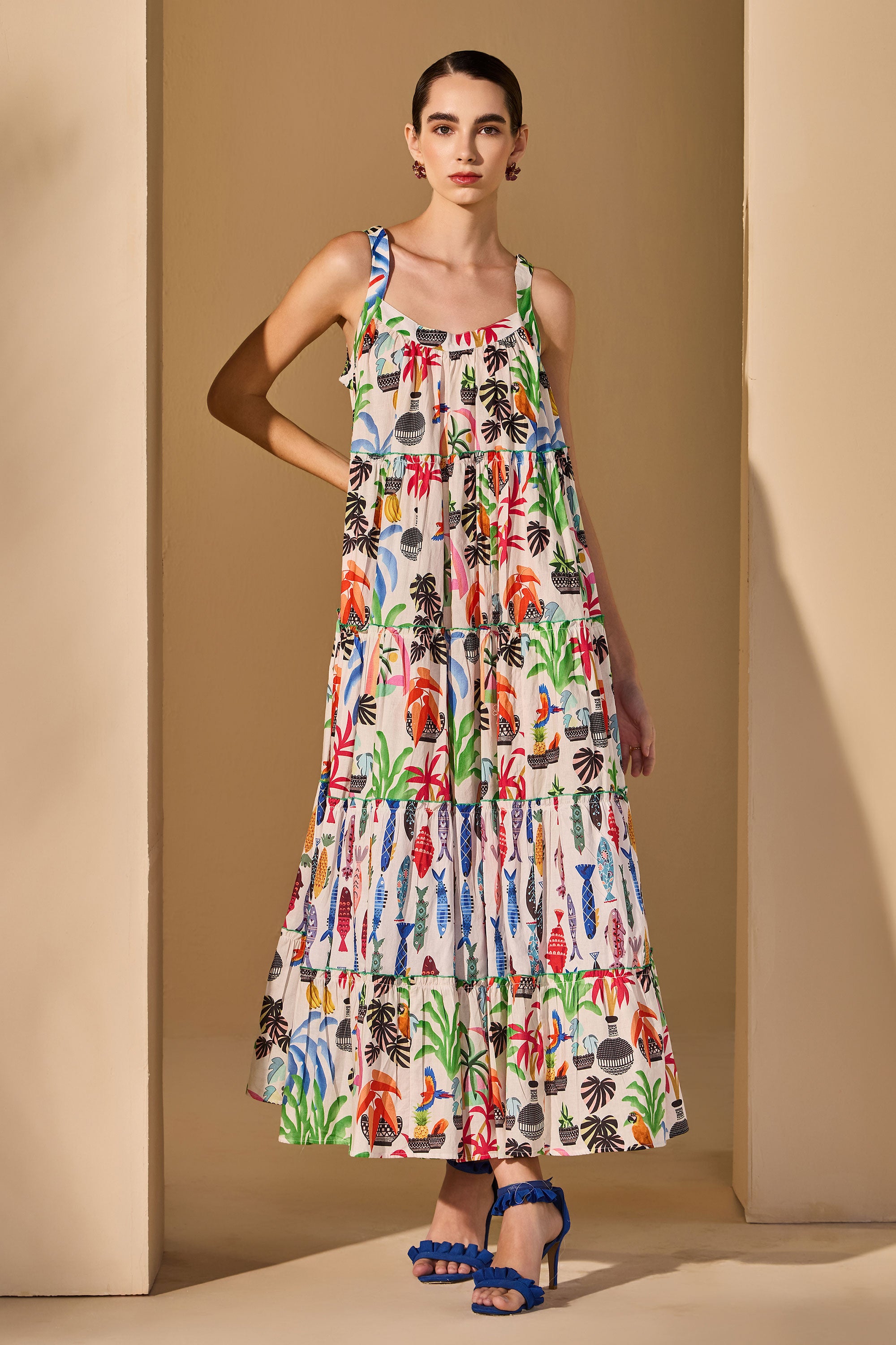 Dorotea Cotton Printed Dress