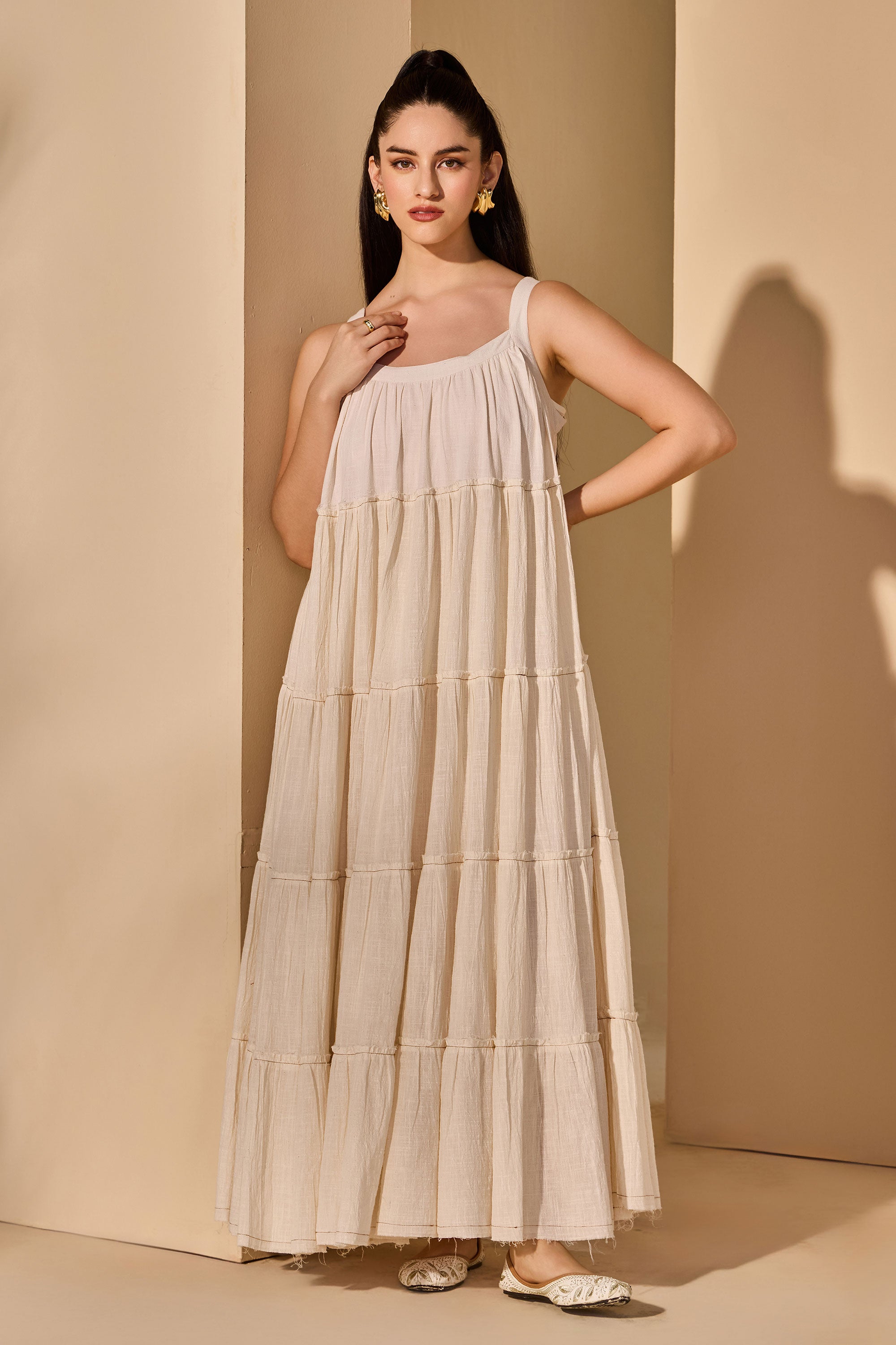 Freyana Cotton Slub Dress