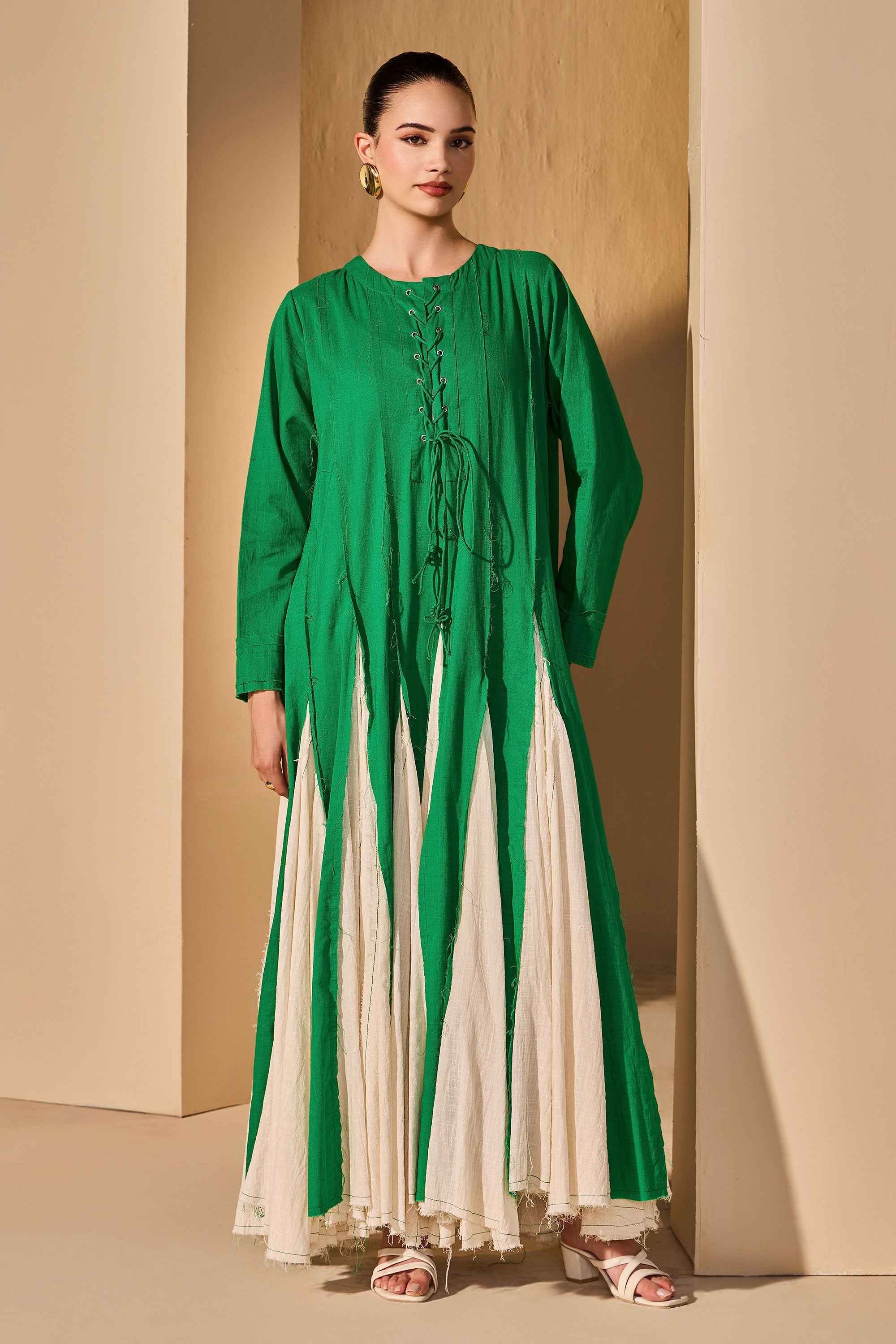 Lauris Cotton Slub Dress
