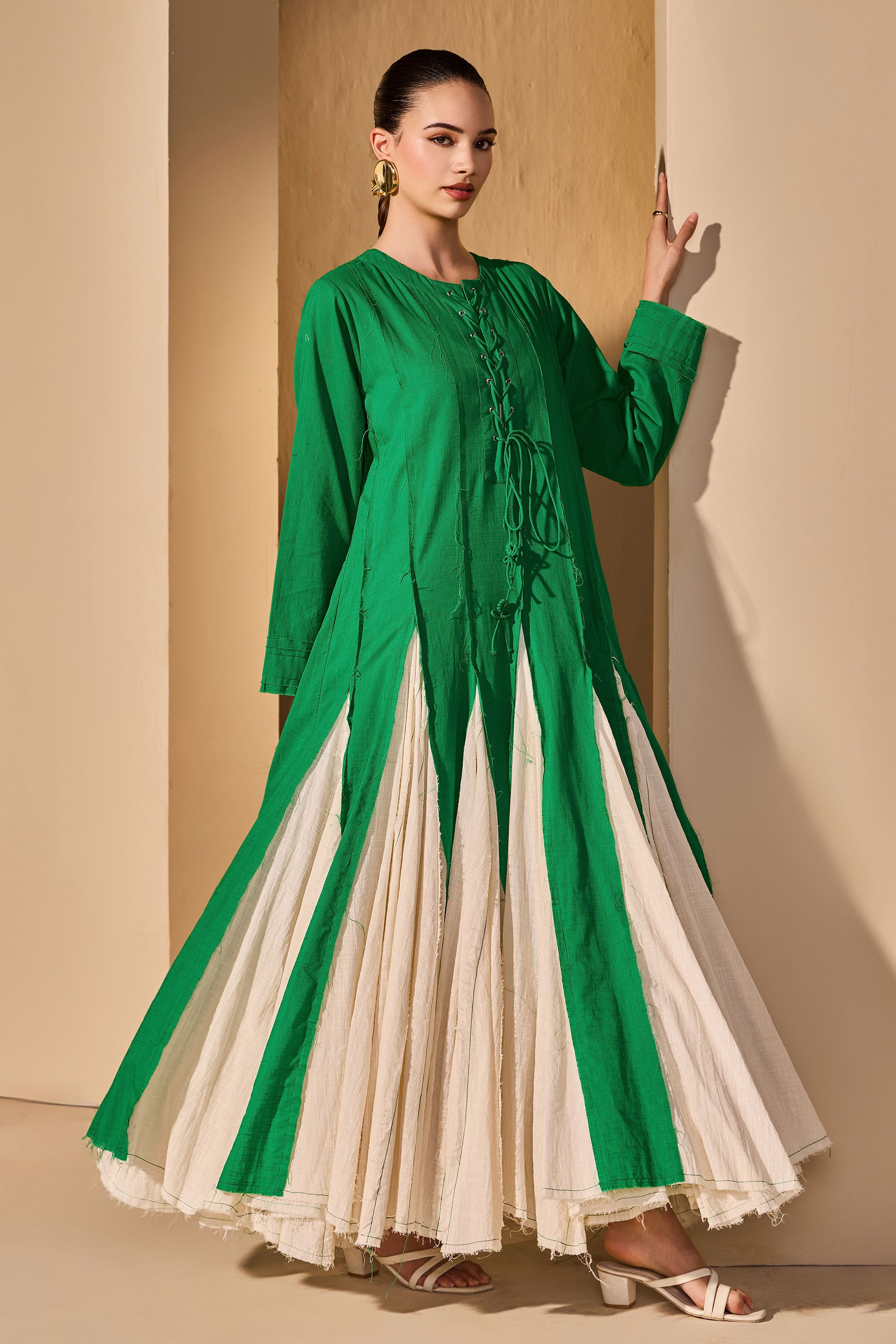 Lauris Cotton Slub Dress