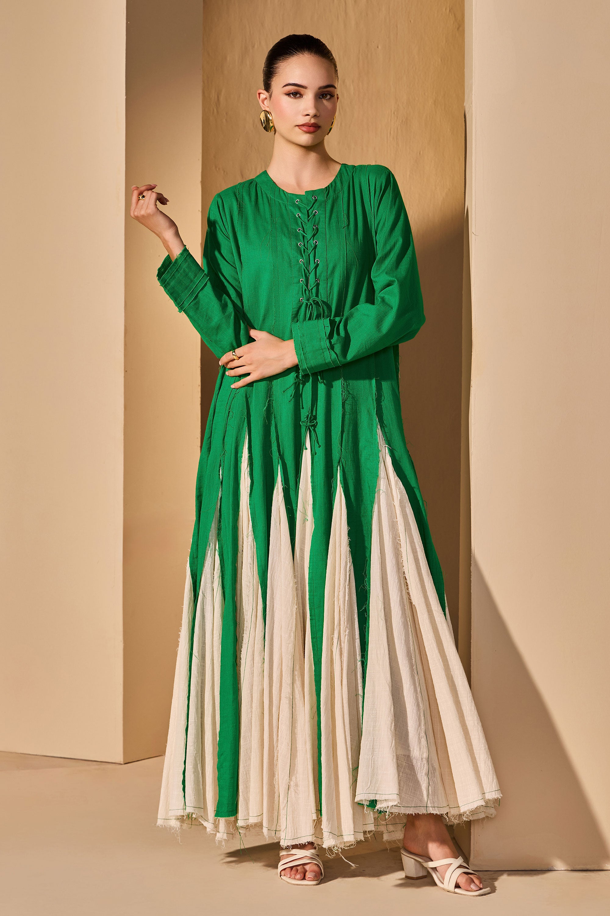 Lauris Cotton Slub Dress