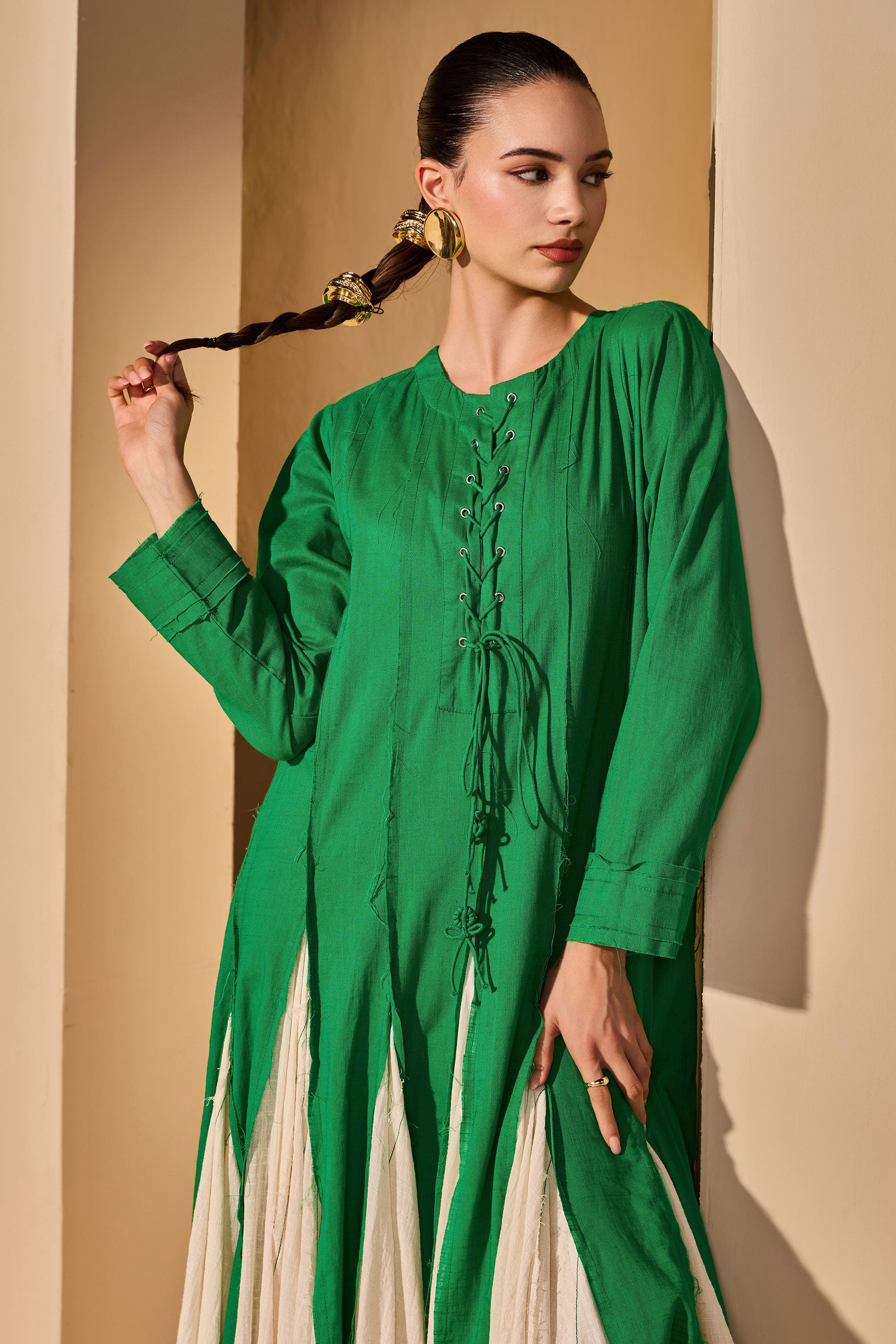 Lauris Cotton Slub Dress