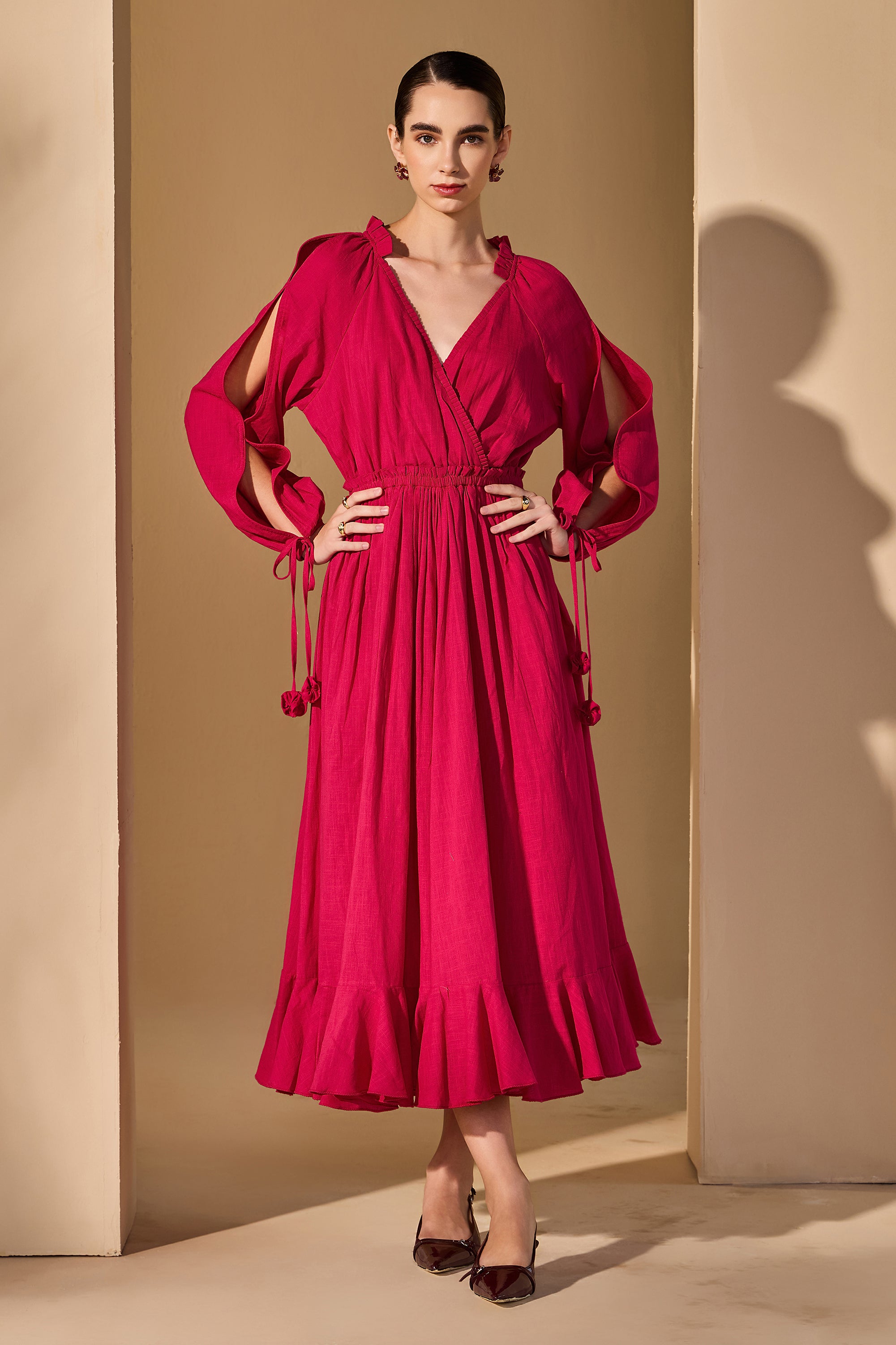 Ginevra Cotton Slub Dress