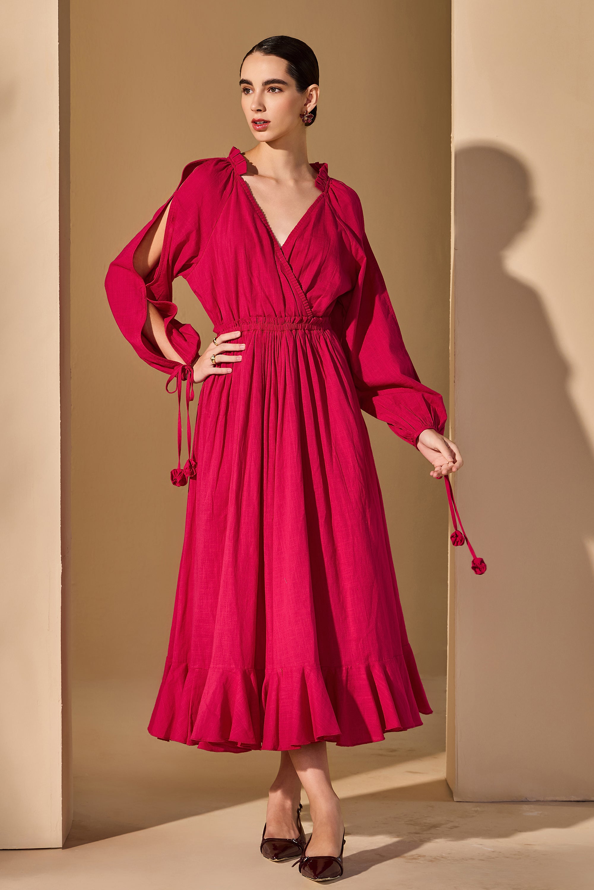 Ginevra Cotton Slub Dress
