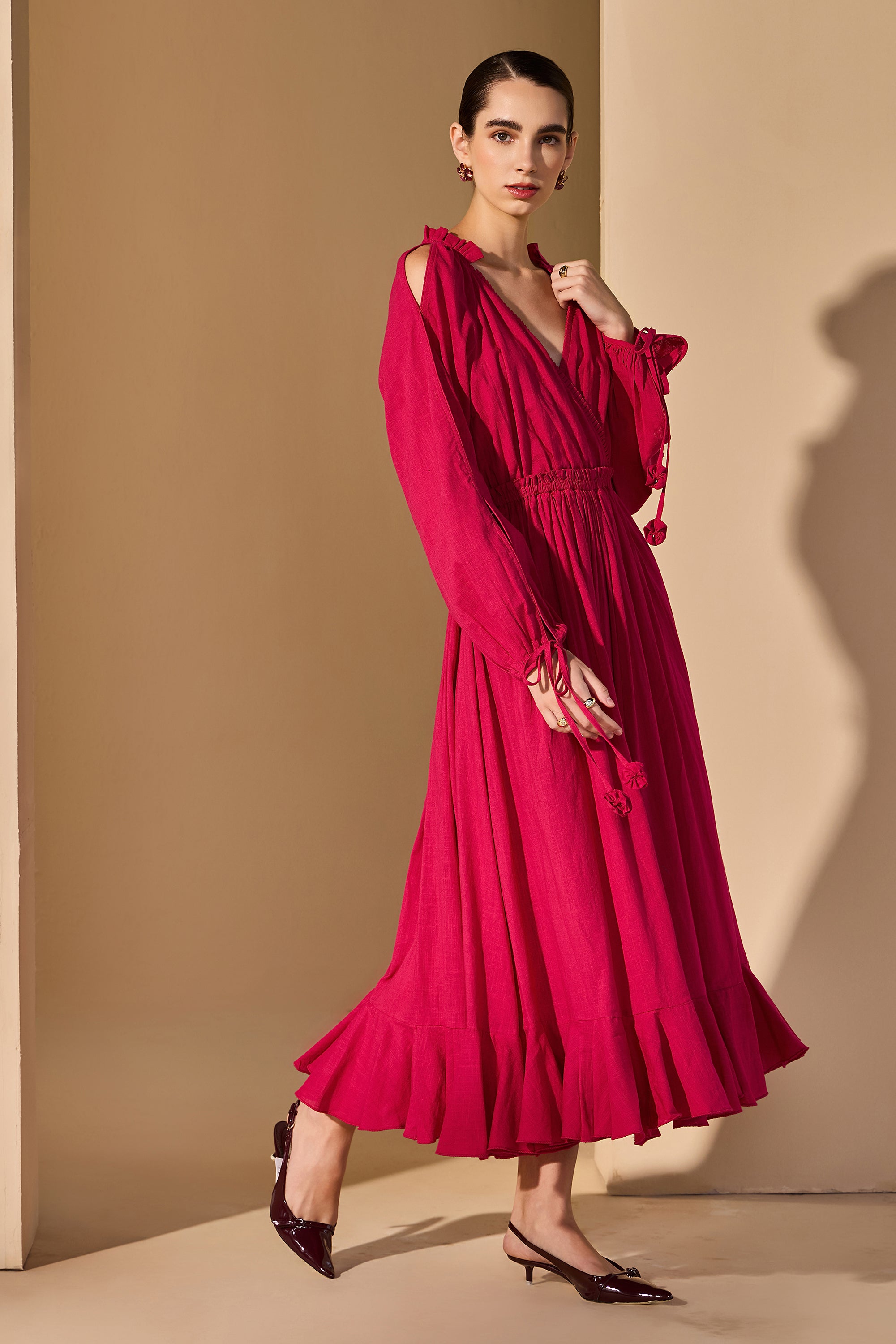 Ginevra Cotton Slub Dress
