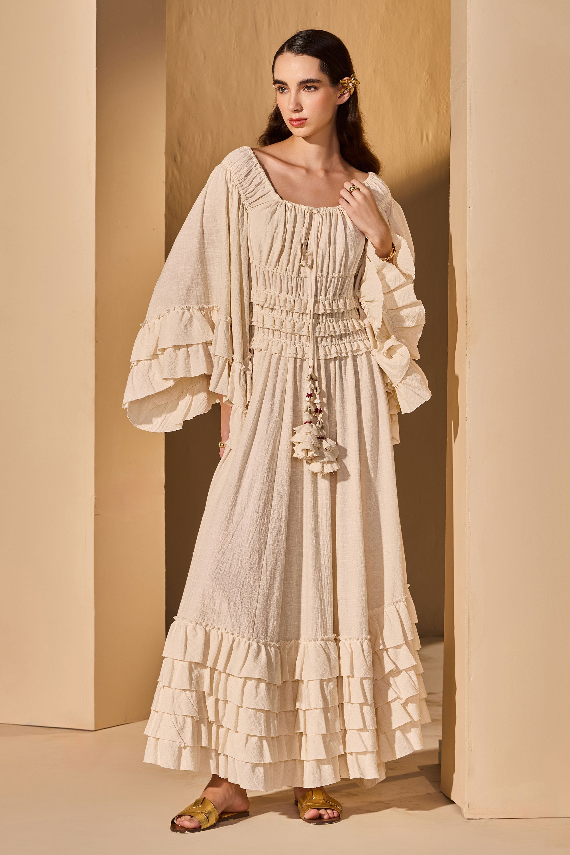 Evalette Cotton Slub Dress