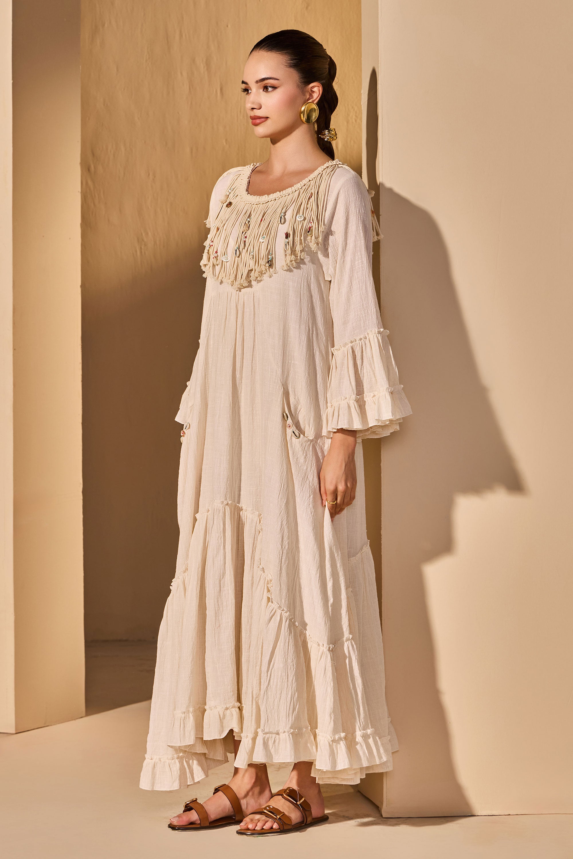 Calindra Cotton Slub Dress
