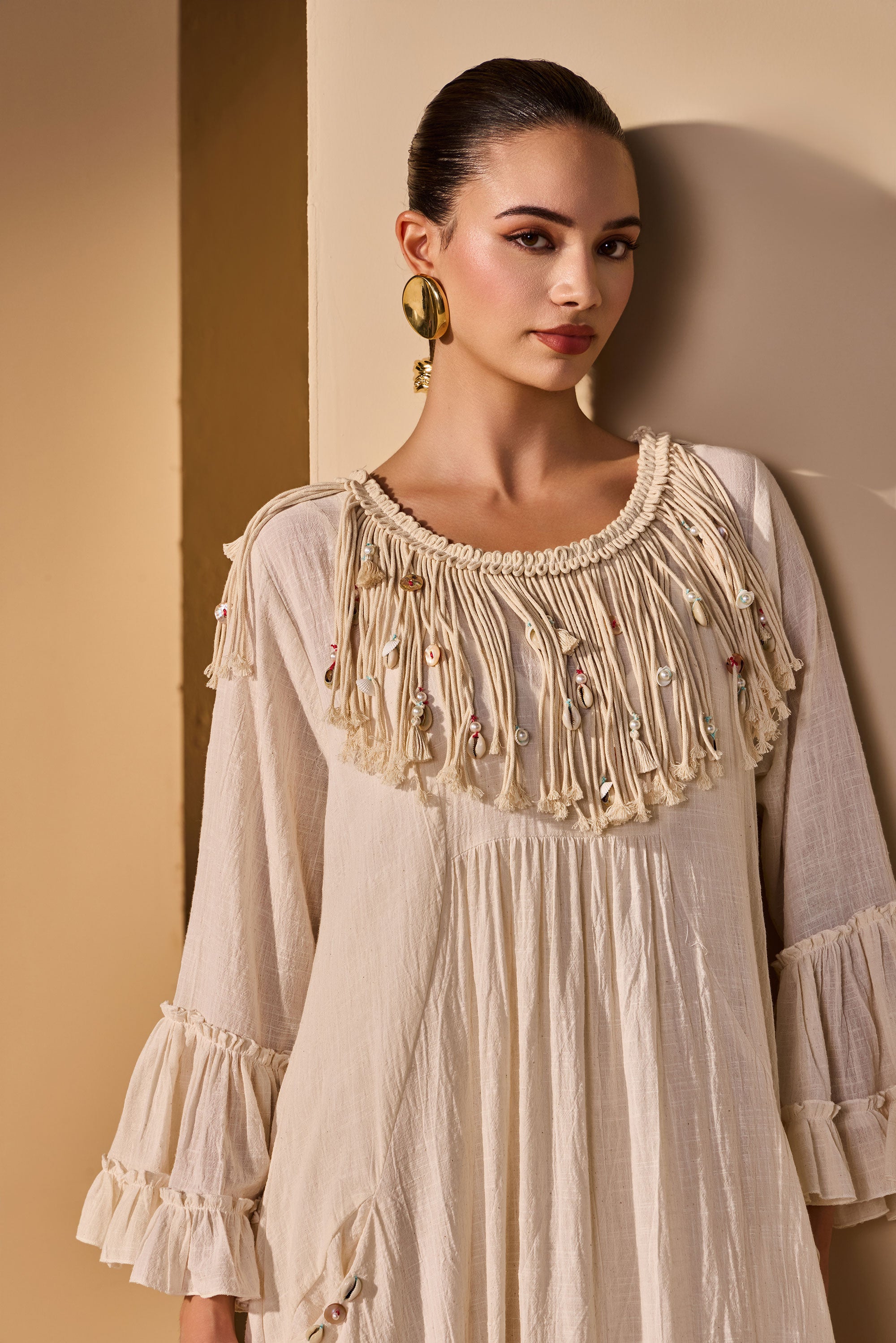 Calindra Cotton Slub Dress