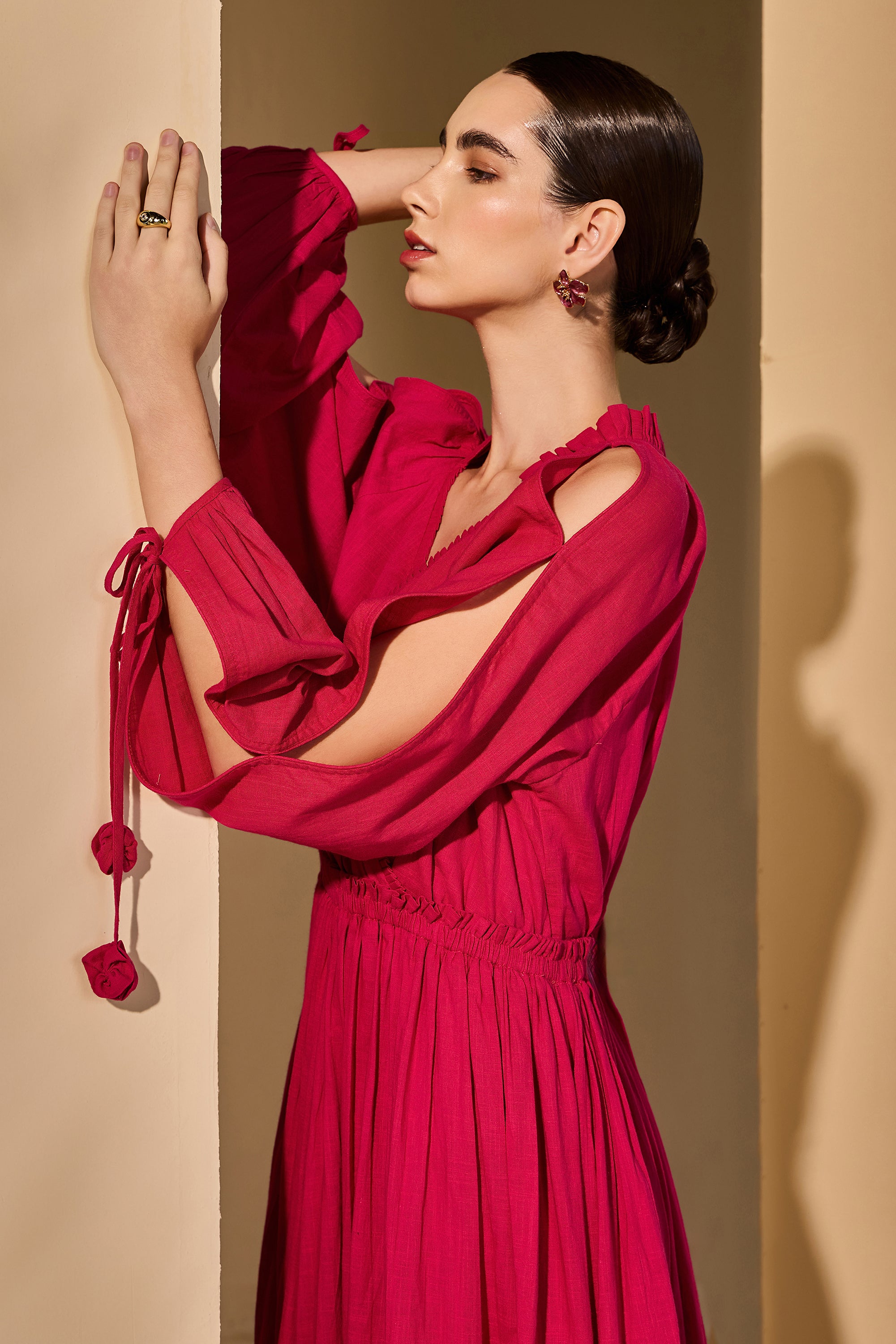 Ginevra Cotton Slub Dress