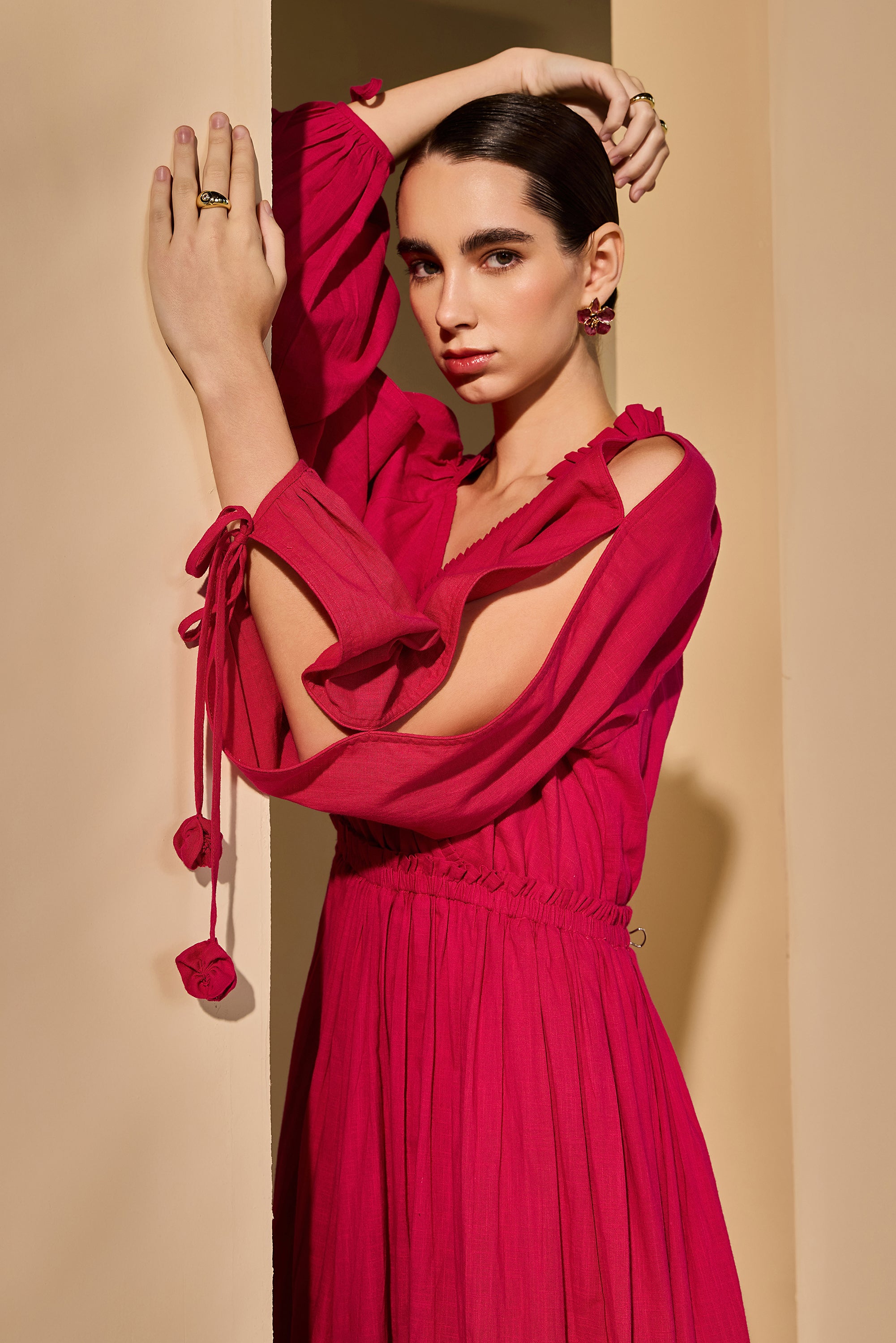 Ginevra Cotton Slub Dress