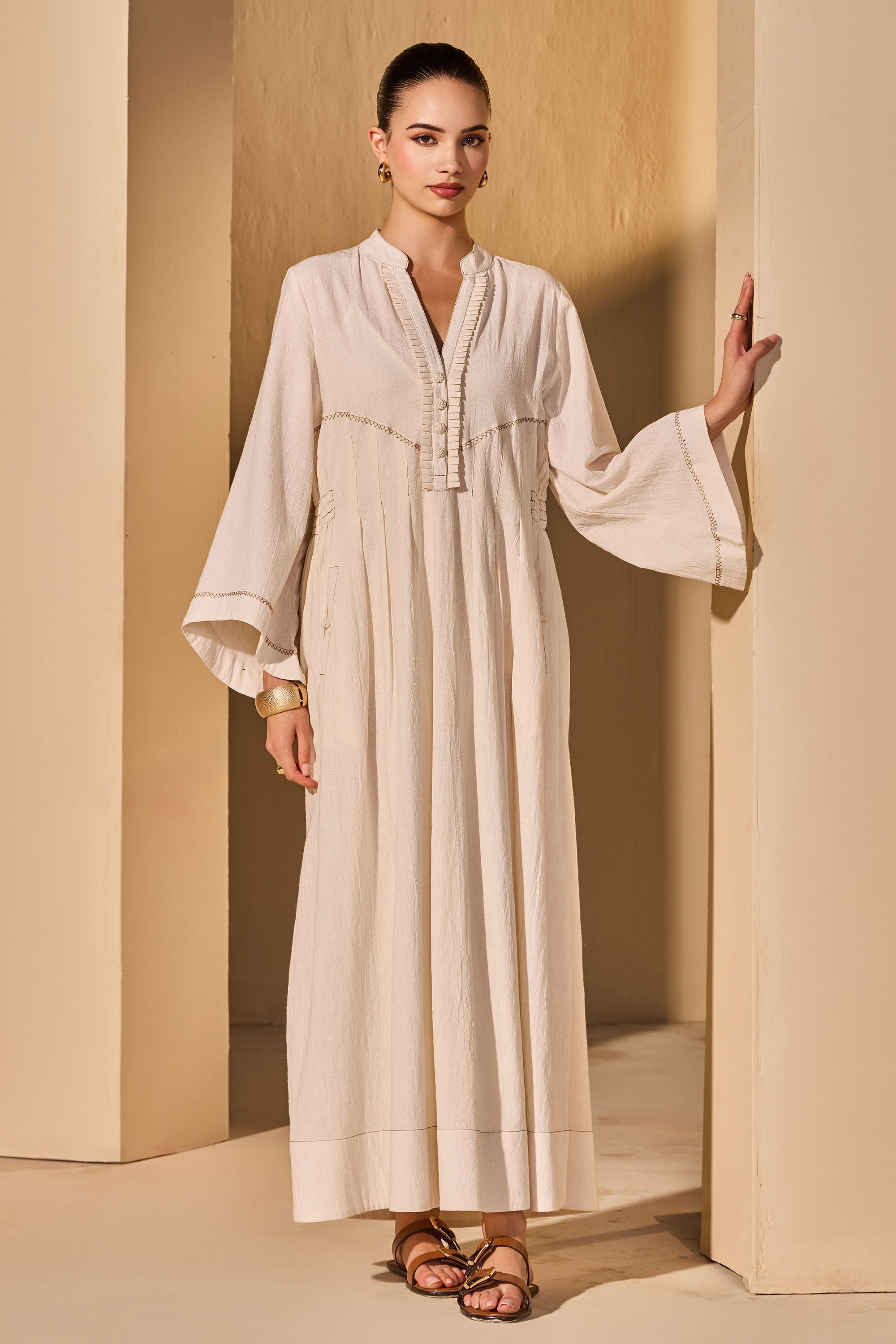 Evelisse Cotton Slub Dress