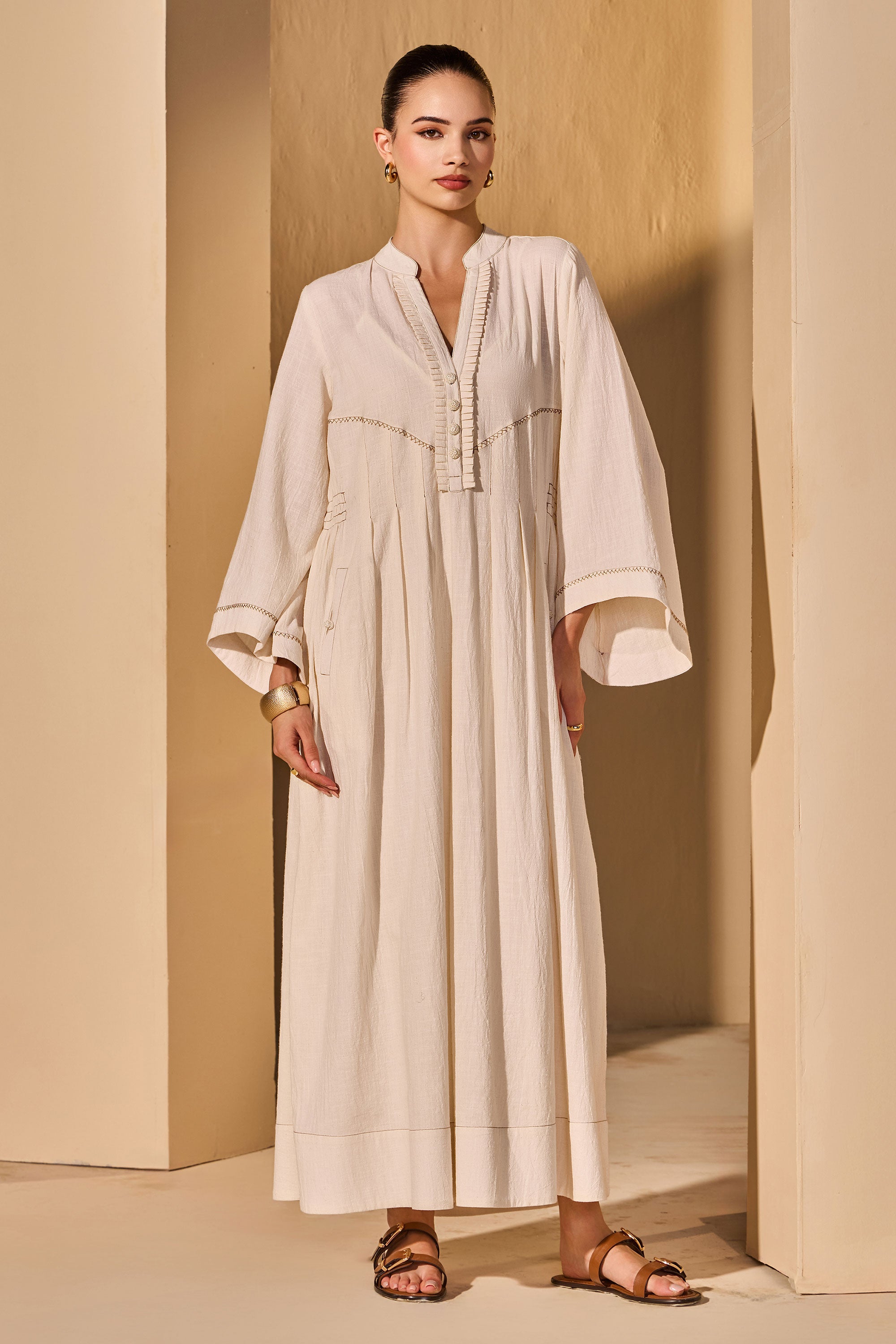 Evelisse Cotton Slub Dress