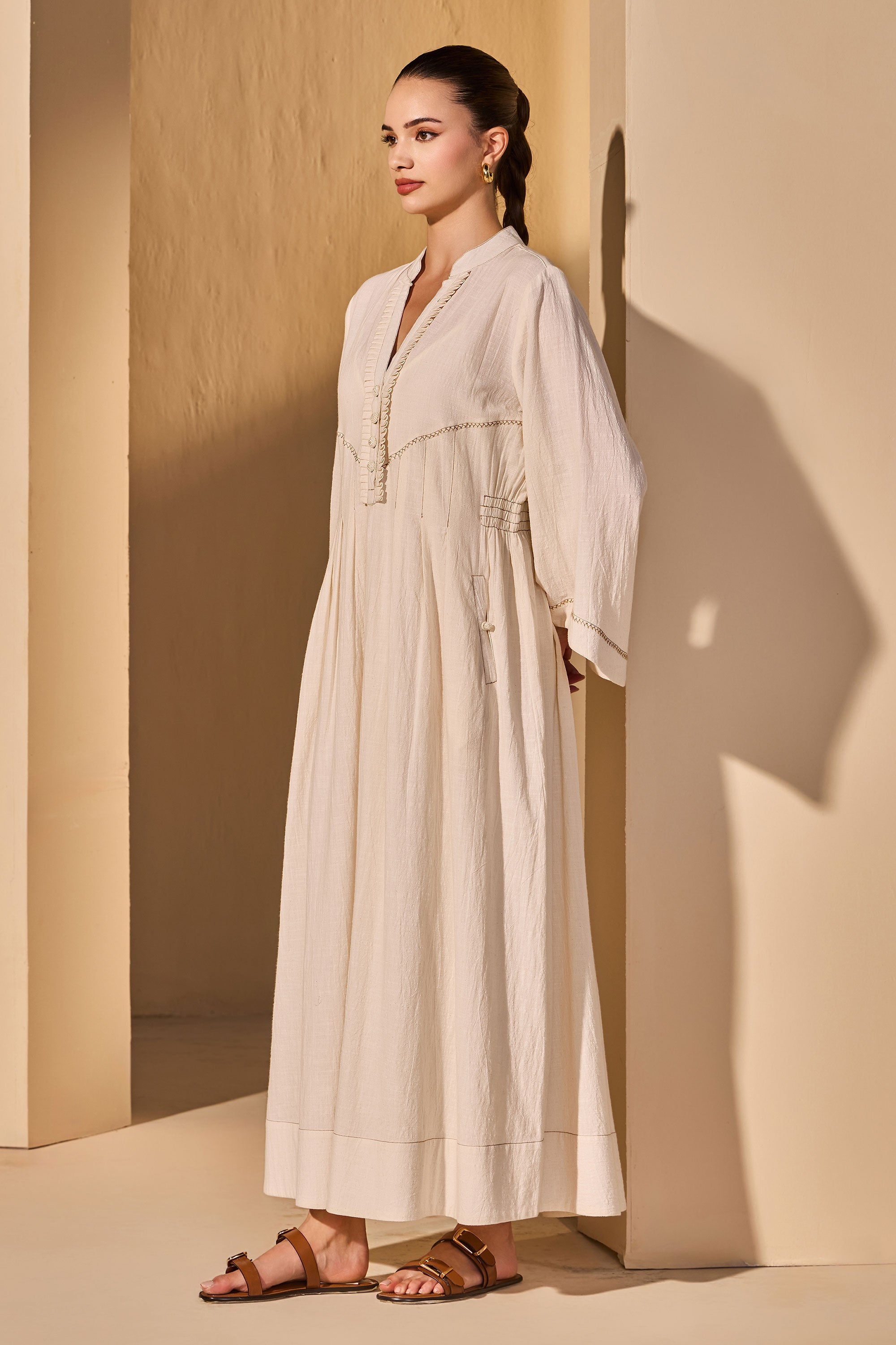 Evelisse Cotton Slub Dress