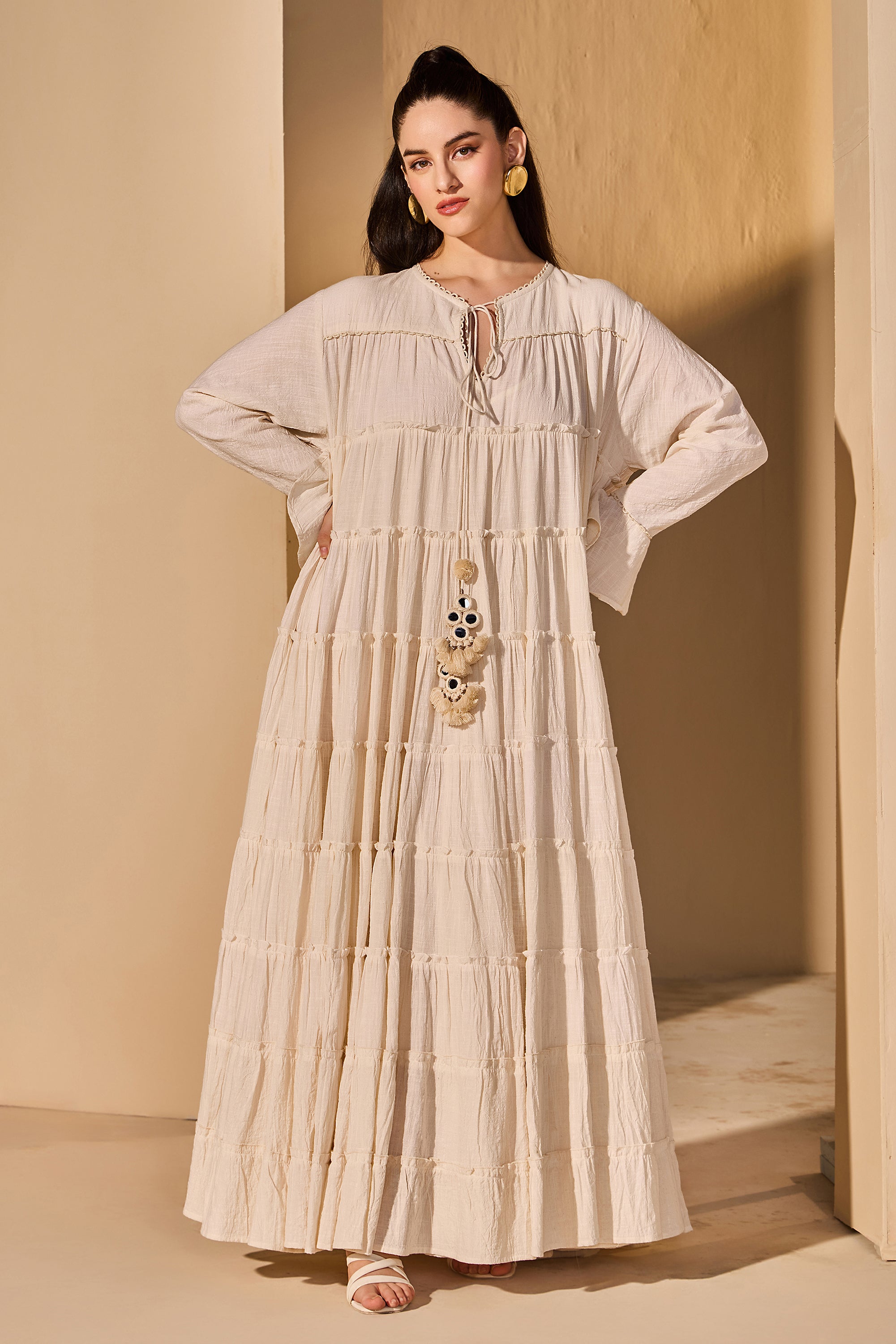 Iridessa Cotton Slub Dress