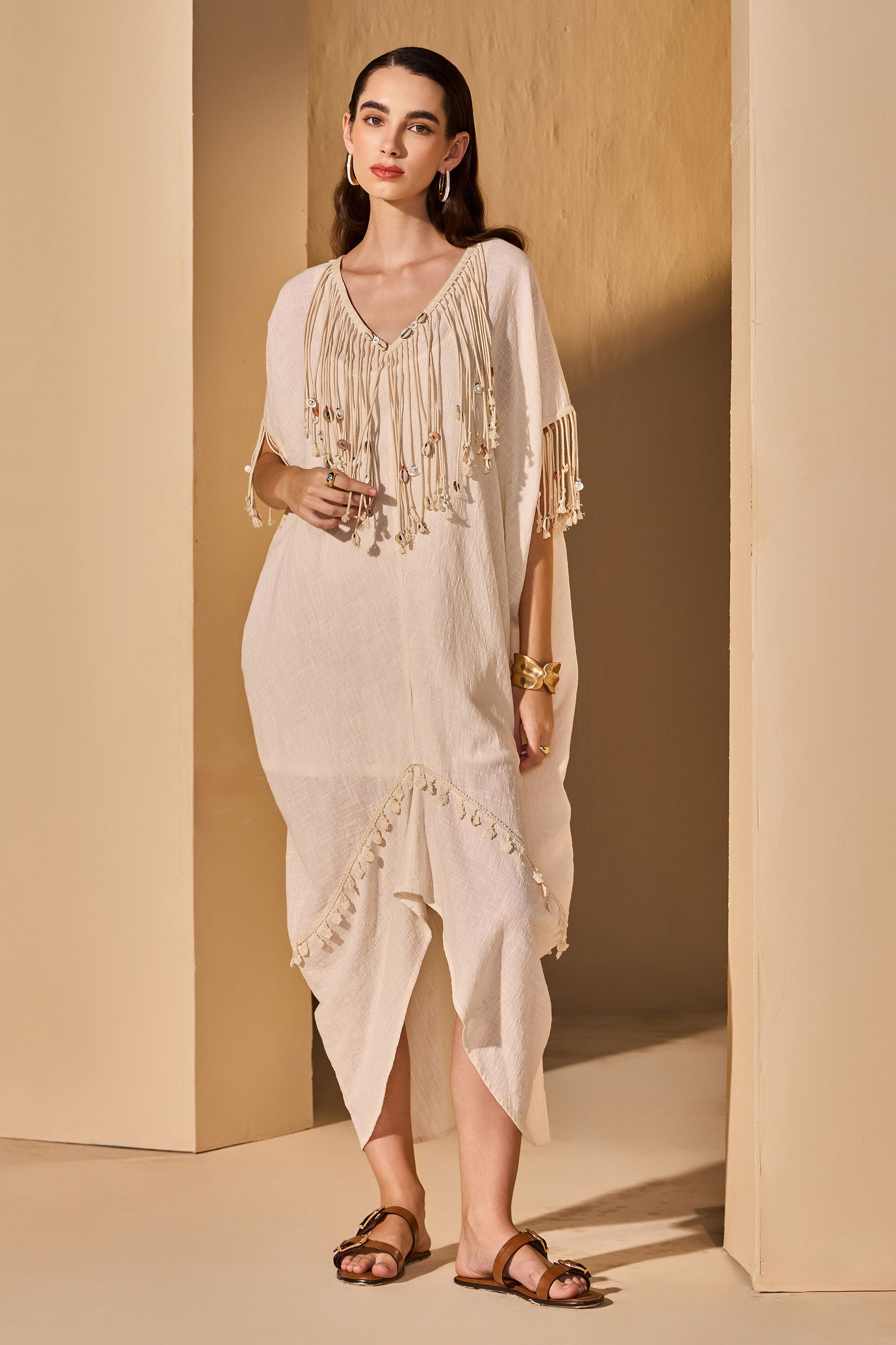 Violina Cotton Slub Dress