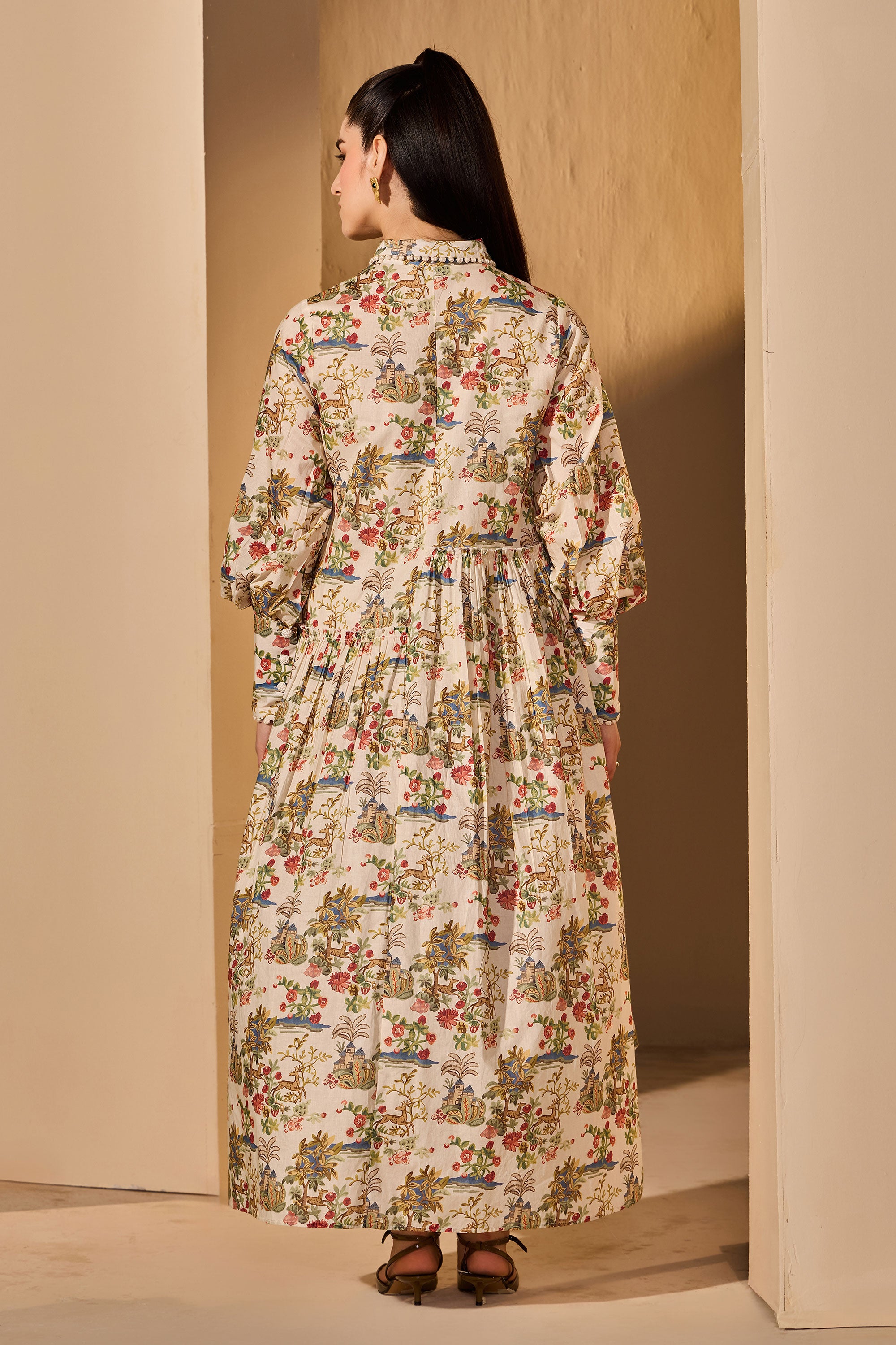 Zorina Cotton Printed Dress