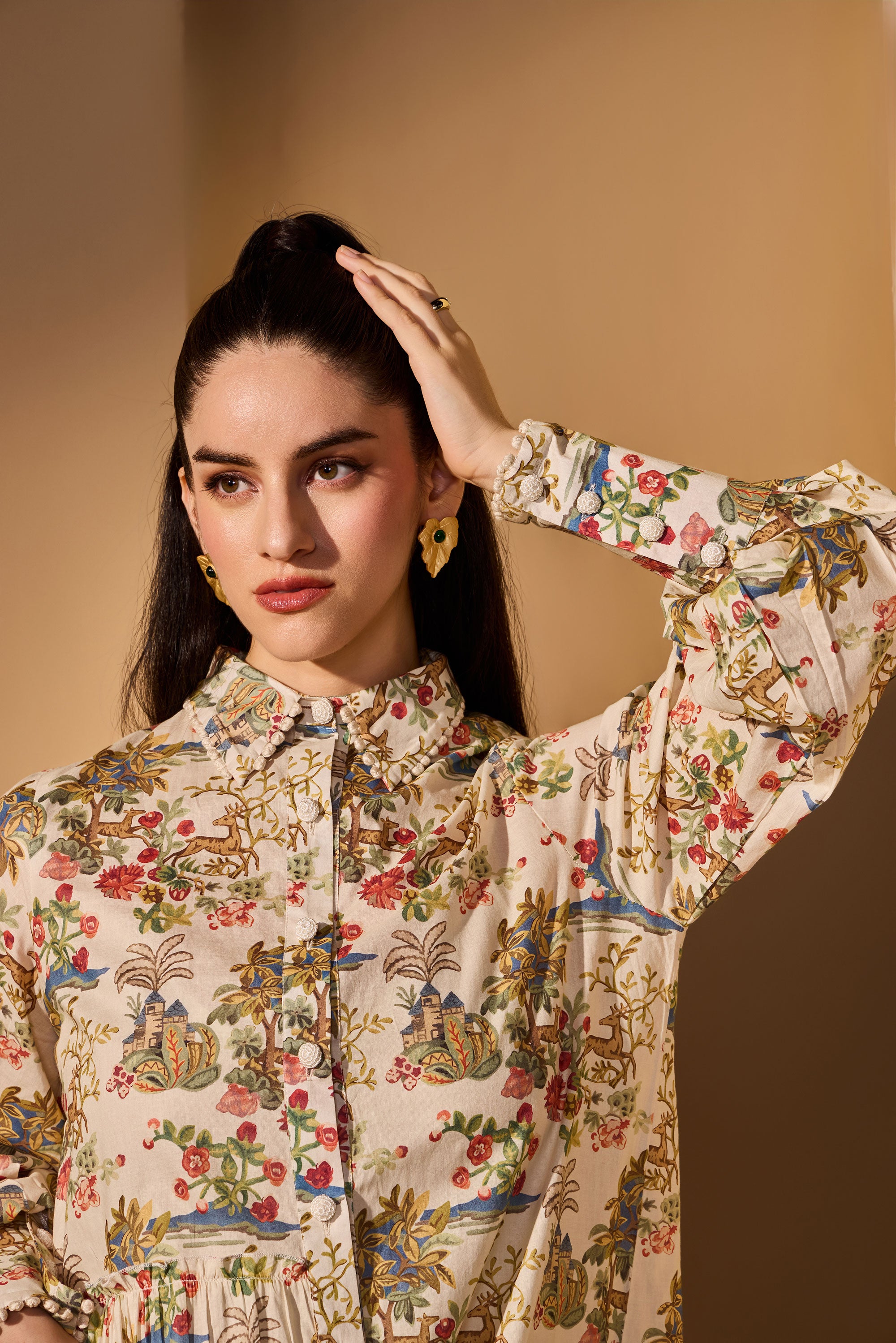 Zorina Cotton Printed Dress
