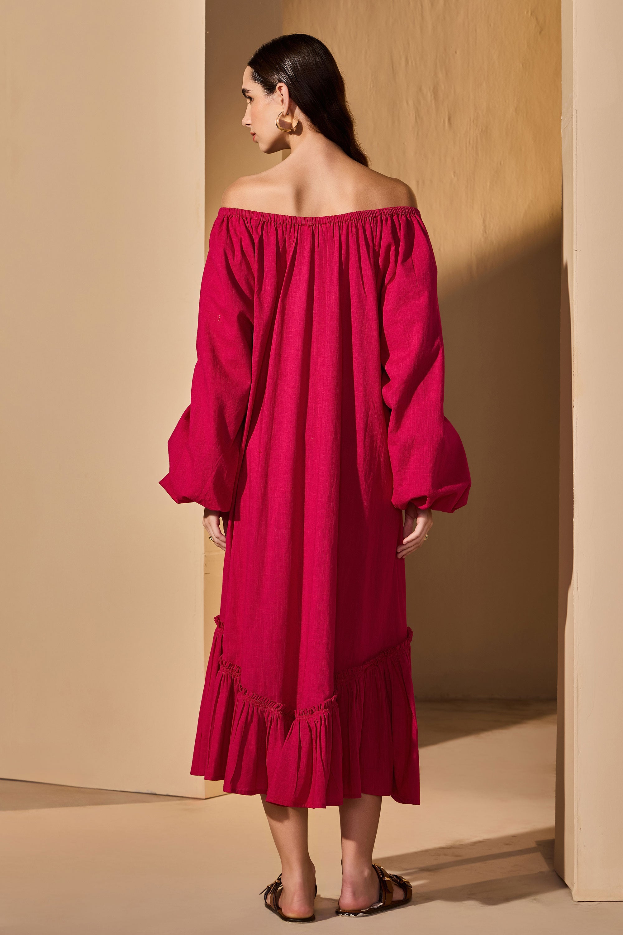 Tarina Rae Cotton Slub Dress