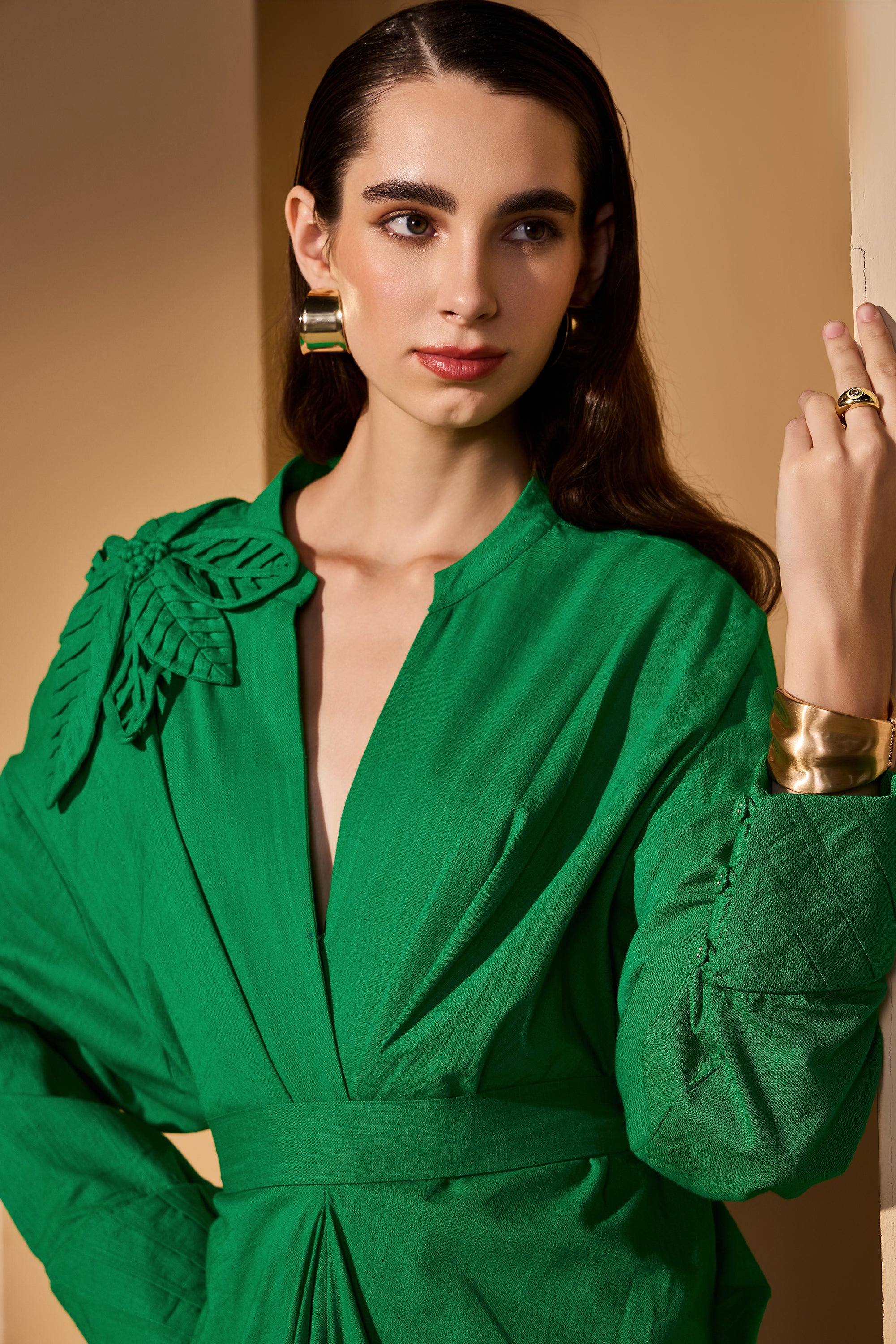 Rhosyn Cotton Slub Dress
