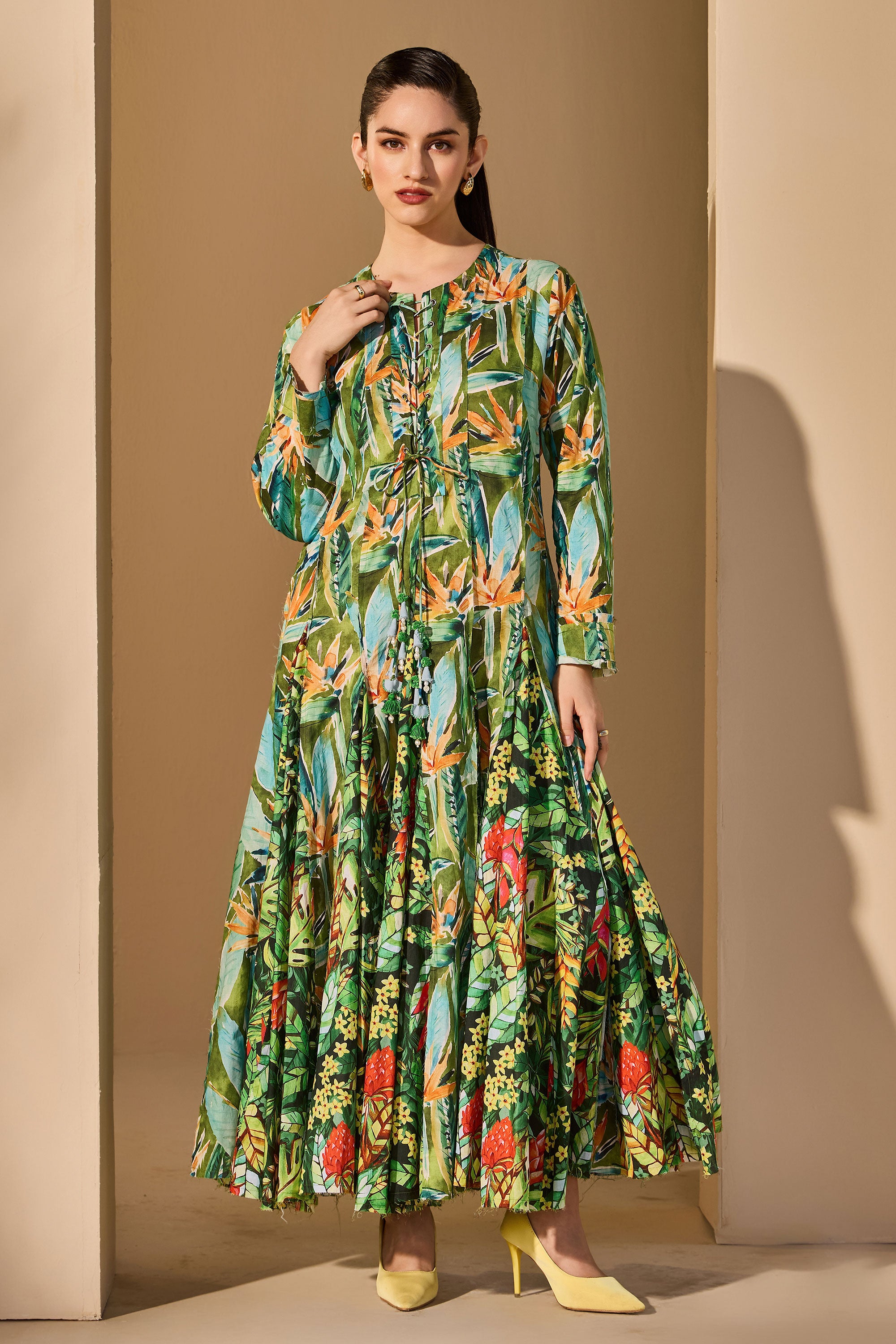 Naeva Elle Cotton Printed Dress