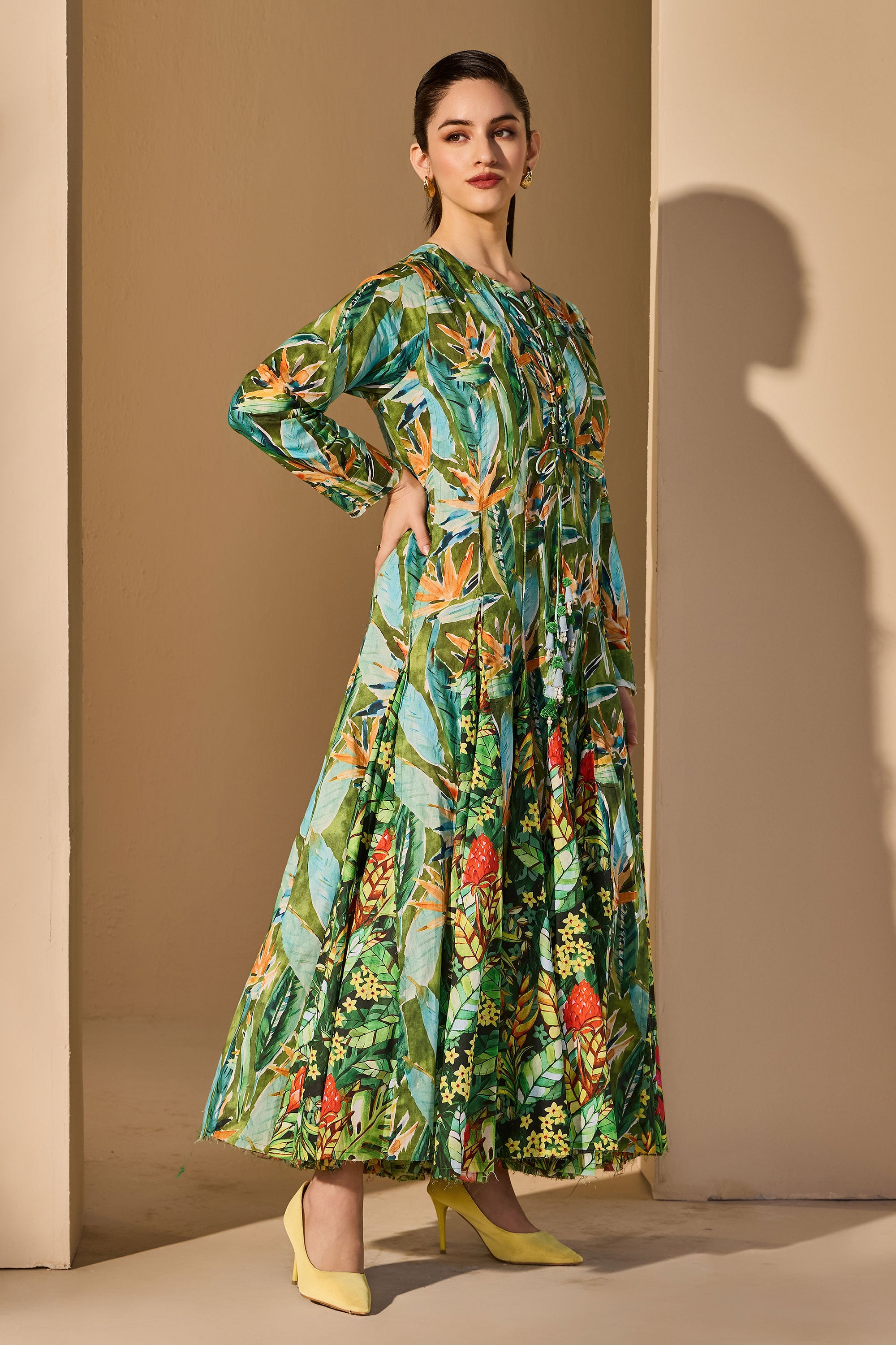 Naeva Elle Cotton Printed Dress