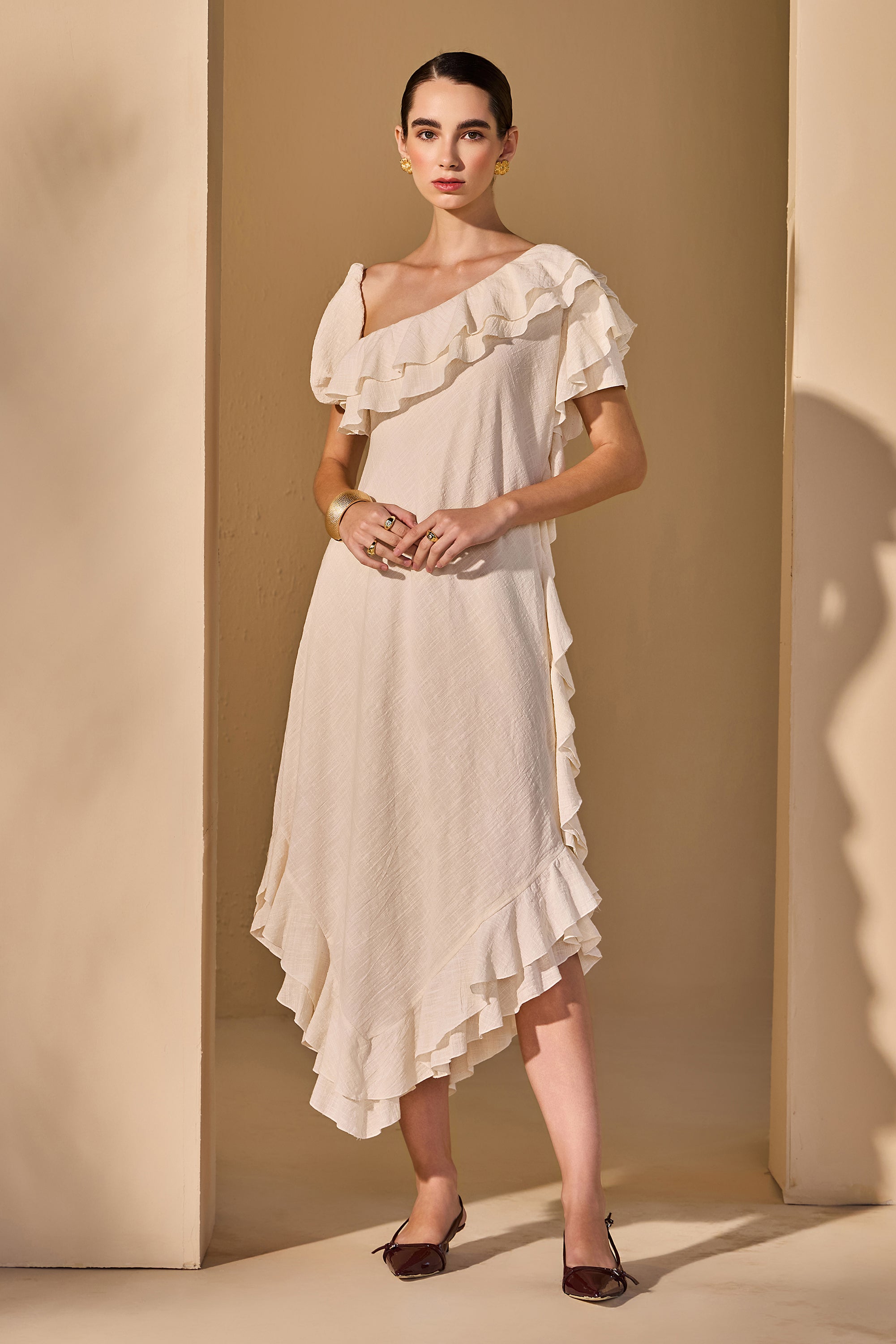 Vivika Cotton Slub Dress