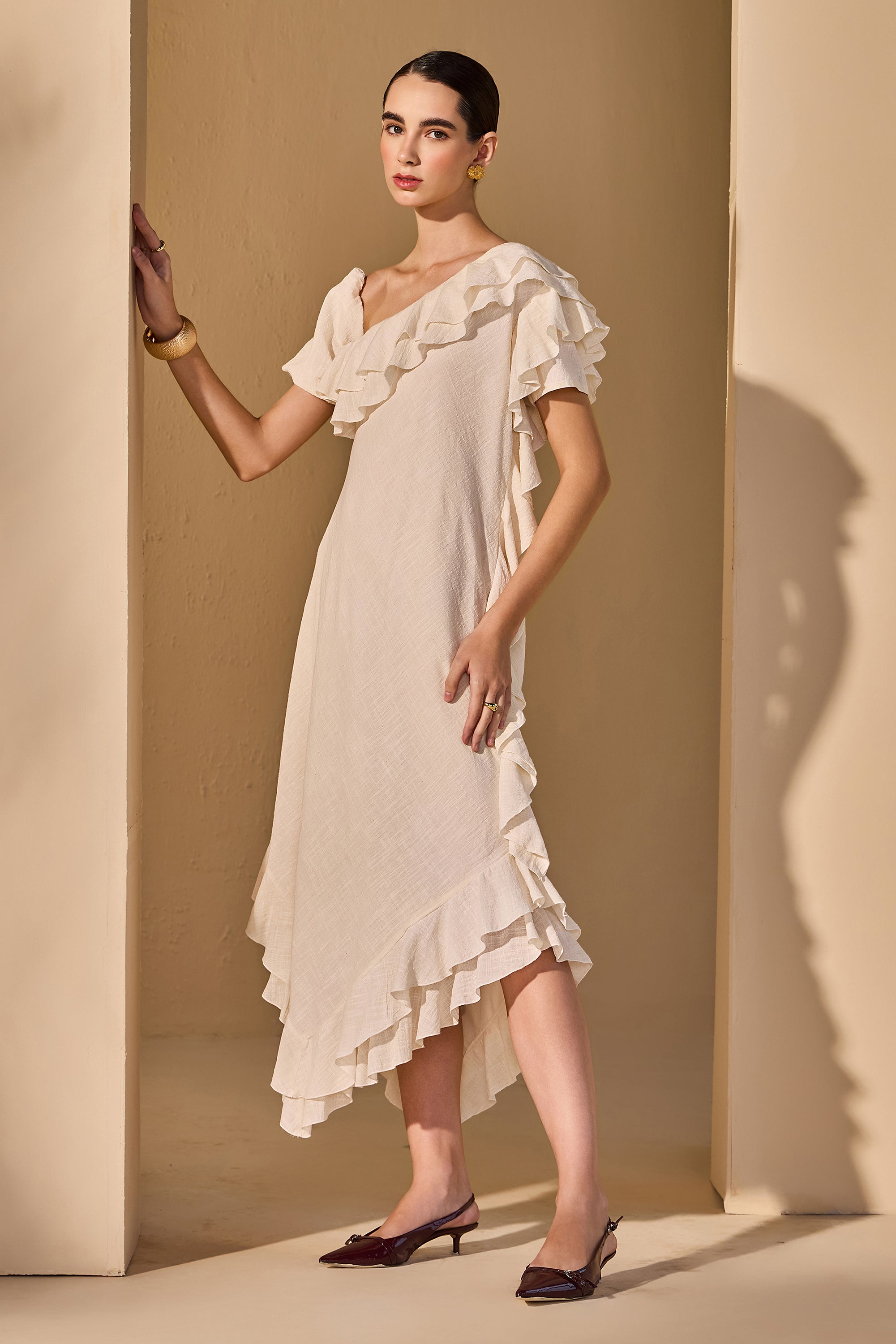 Vivika Cotton Slub Dress
