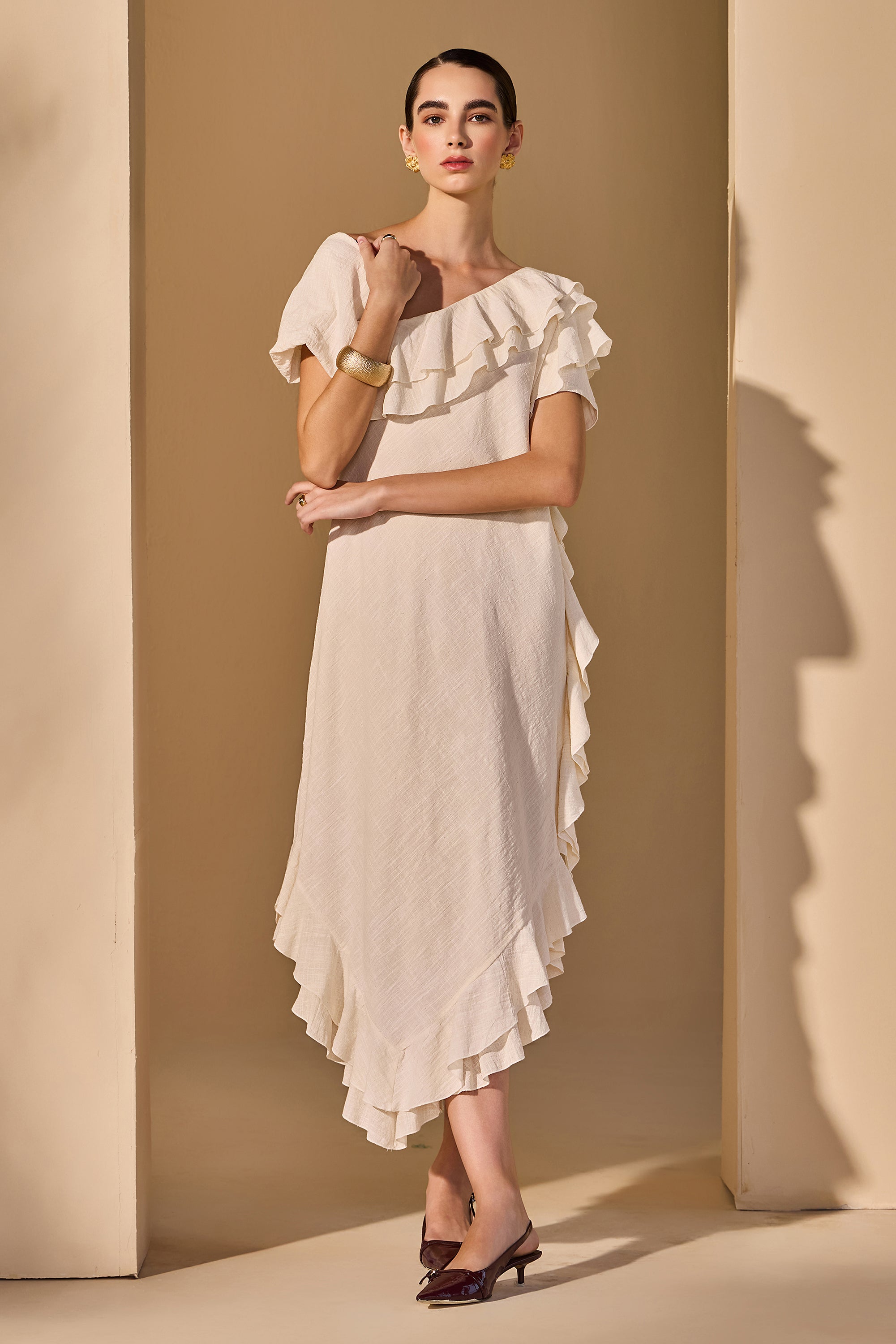 Vivika Cotton Slub Dress