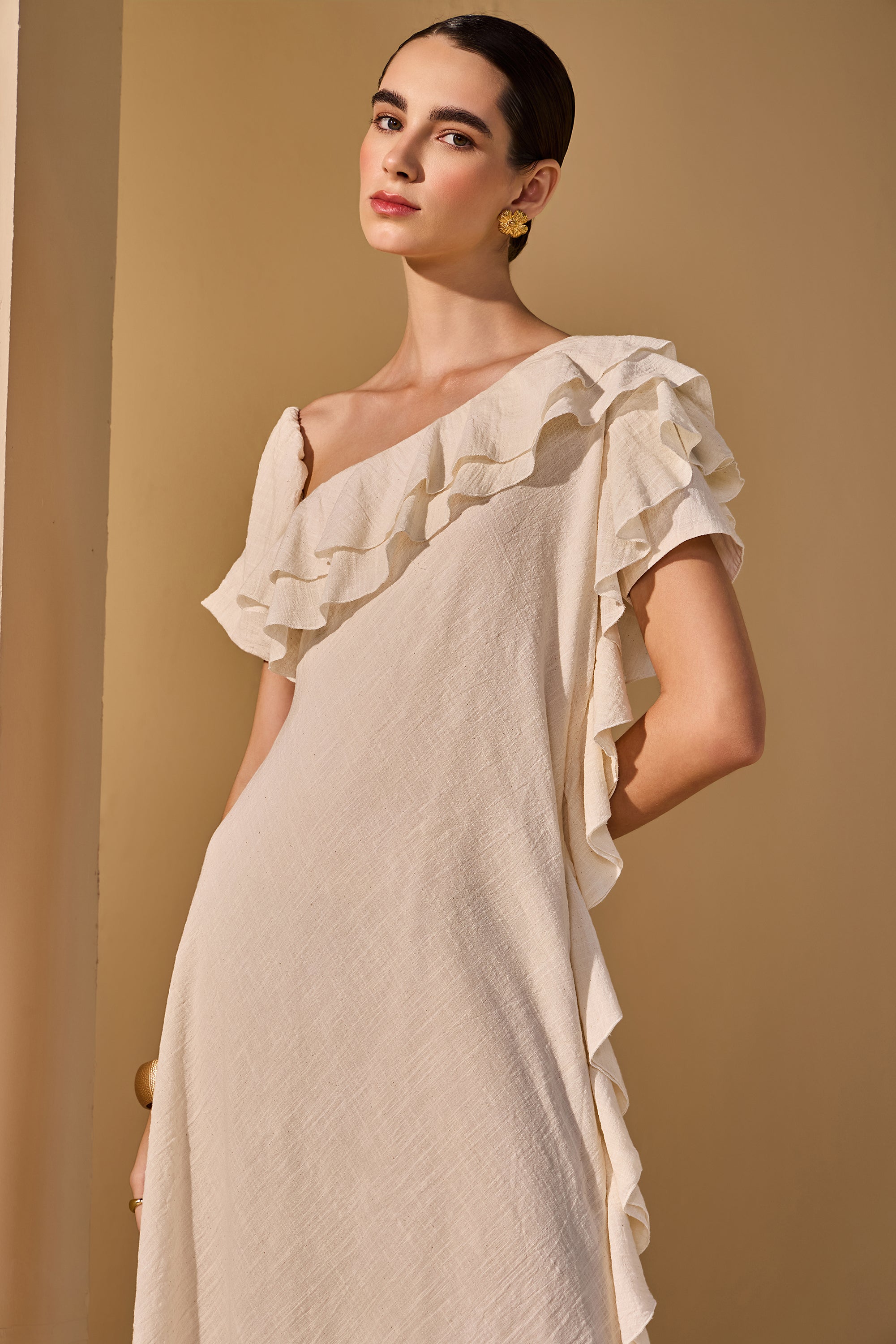 Vivika Cotton Slub Dress