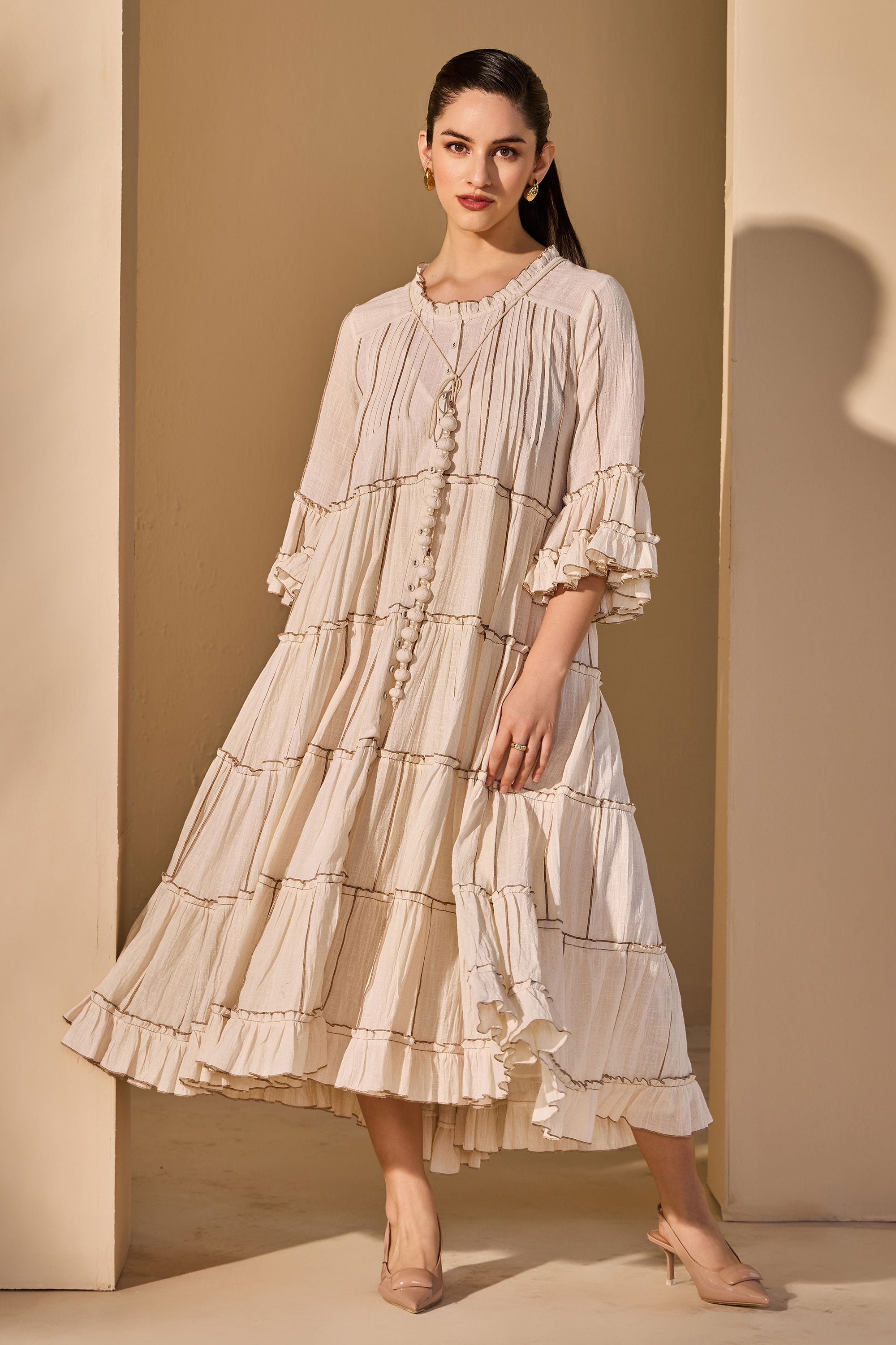 Saralyn Cotton Slub Dress