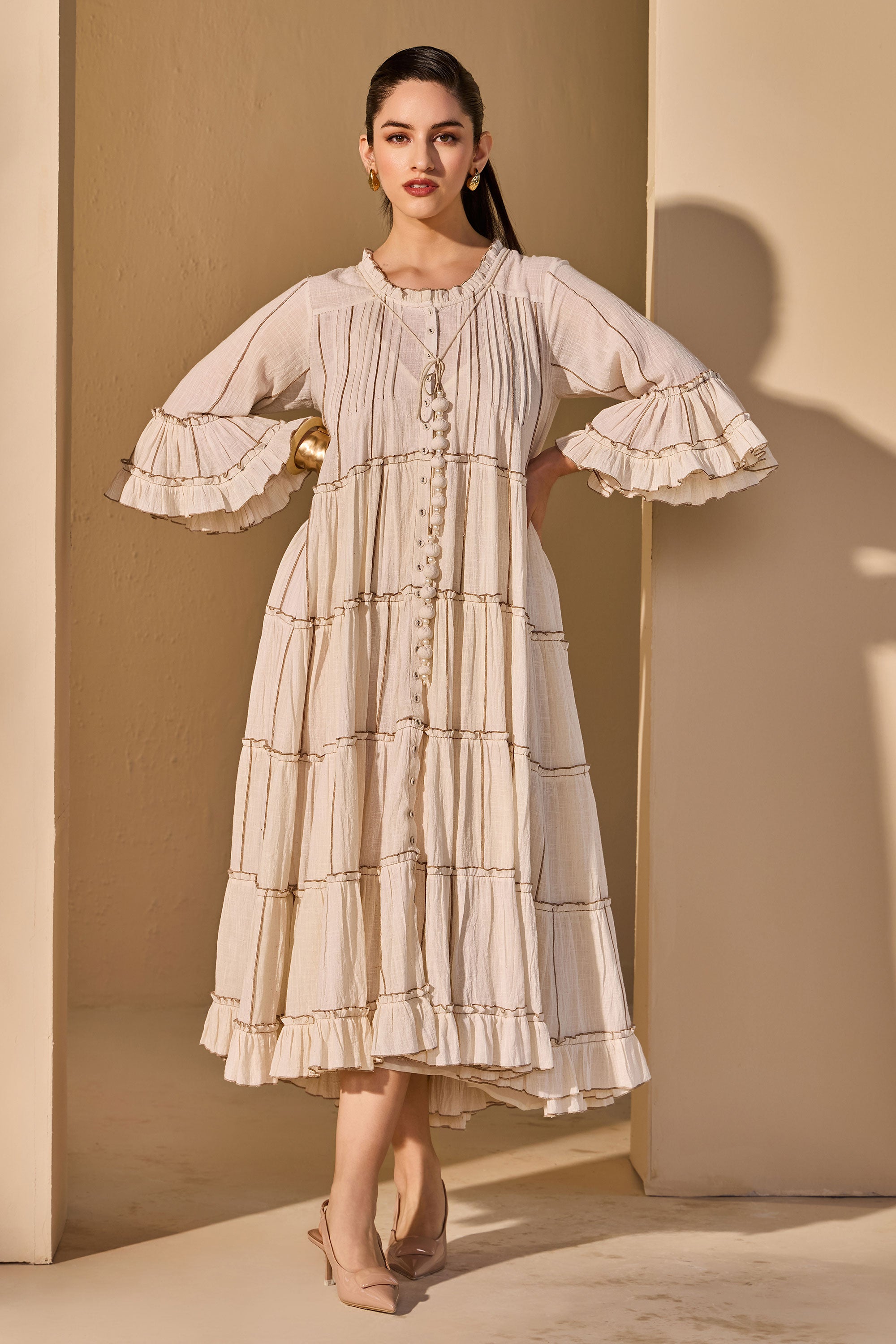 Saralyn Cotton Slub Dress