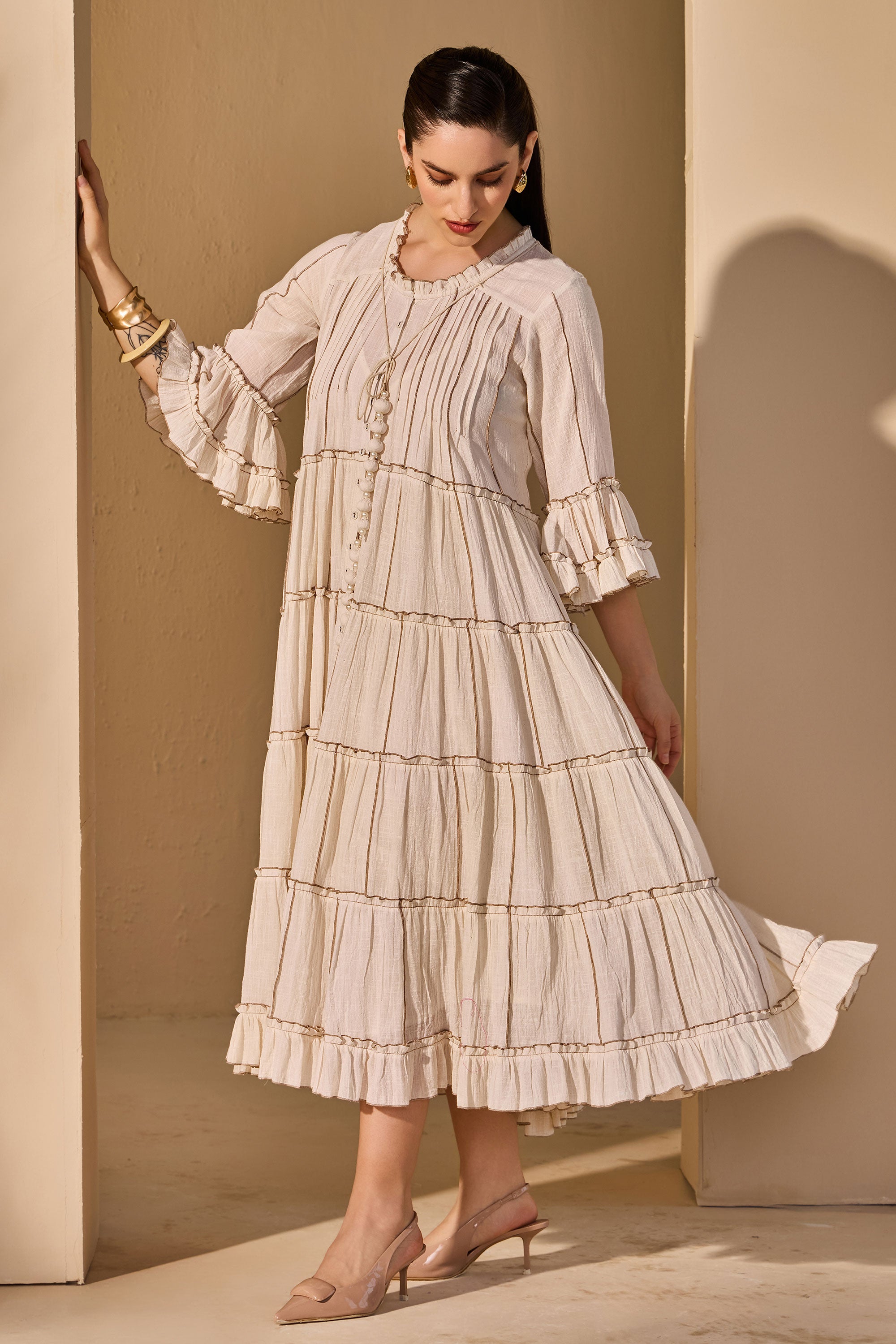 Saralyn Cotton Slub Dress
