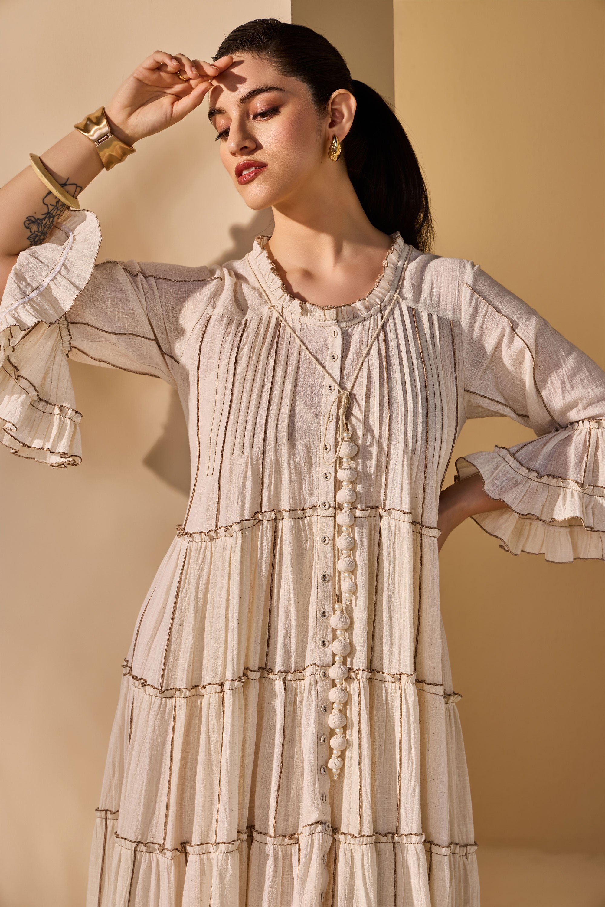 Saralyn Cotton Slub Dress