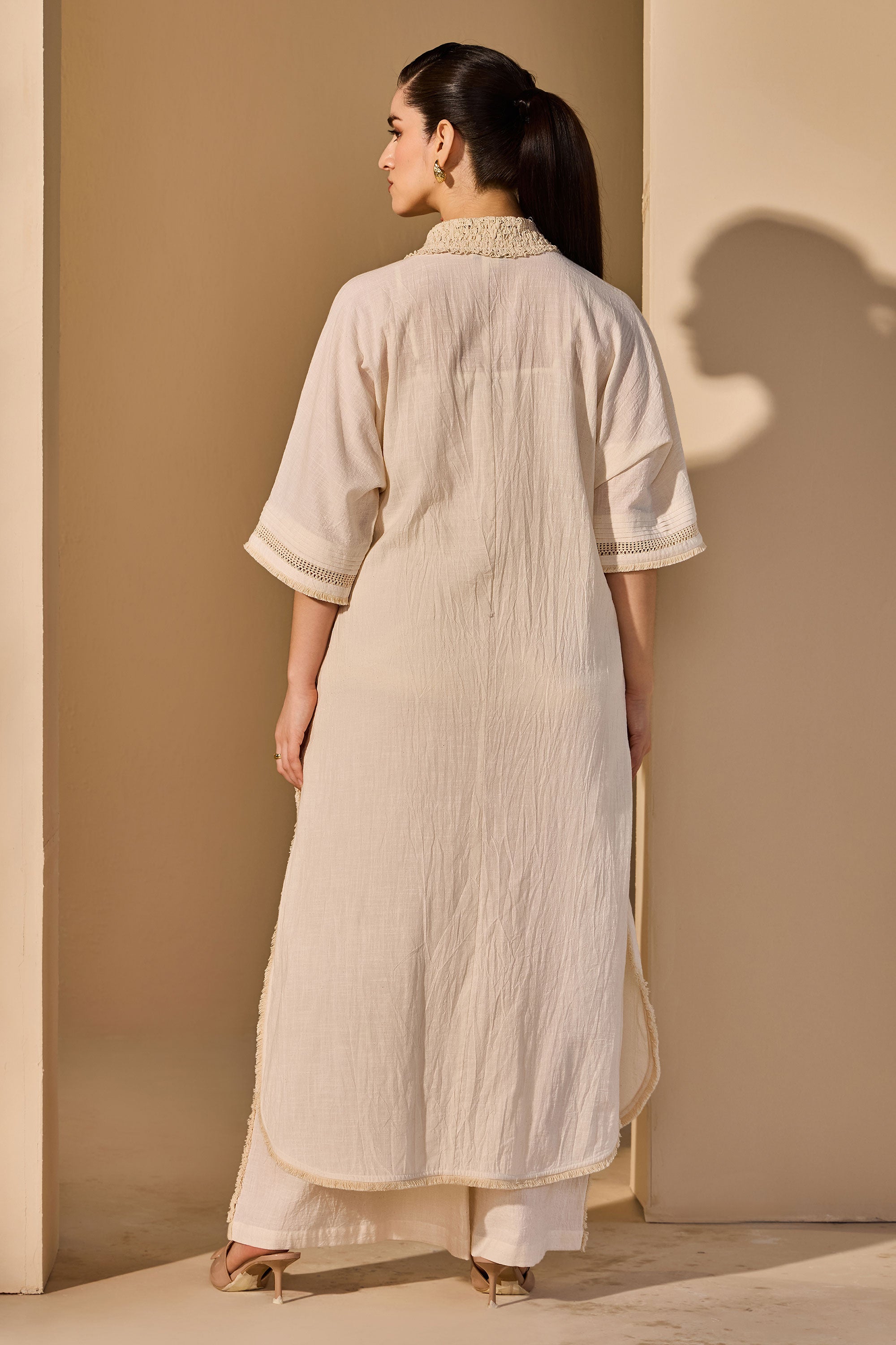 Amelisse Cotton Slub Tunic with Trousers