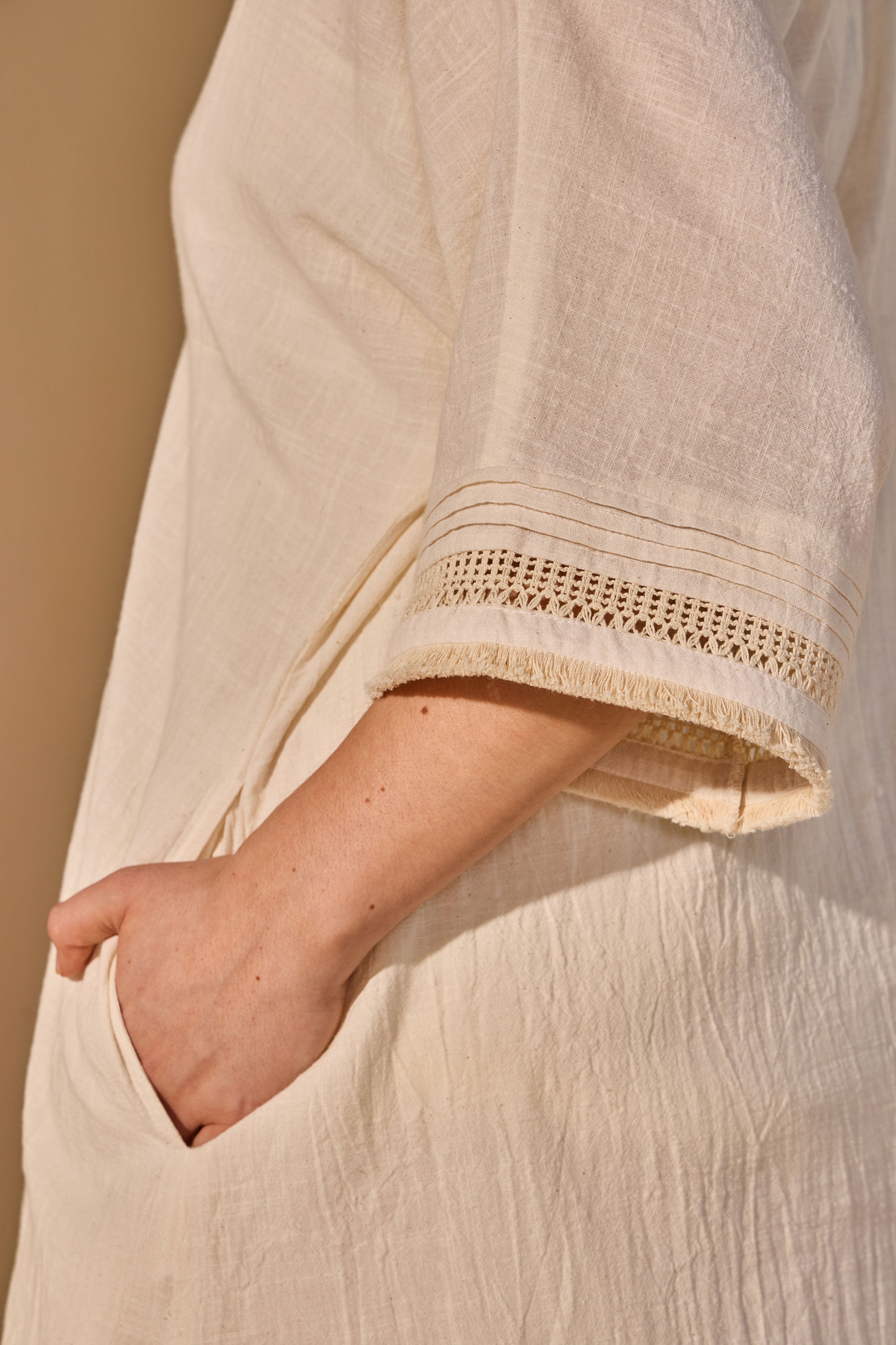 Amelisse Cotton Slub Tunic with Trousers