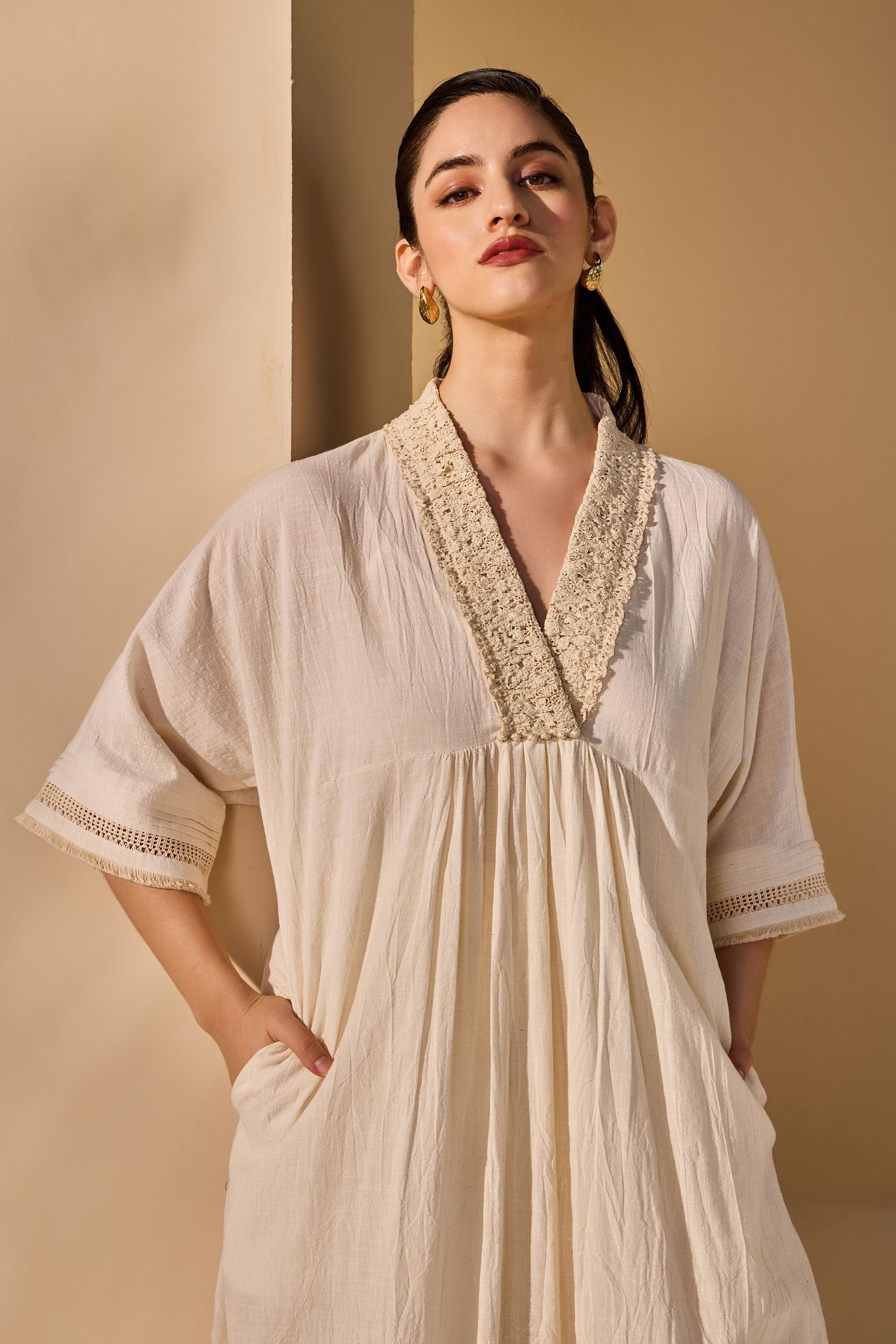 Amelisse Cotton Slub Tunic with Trousers