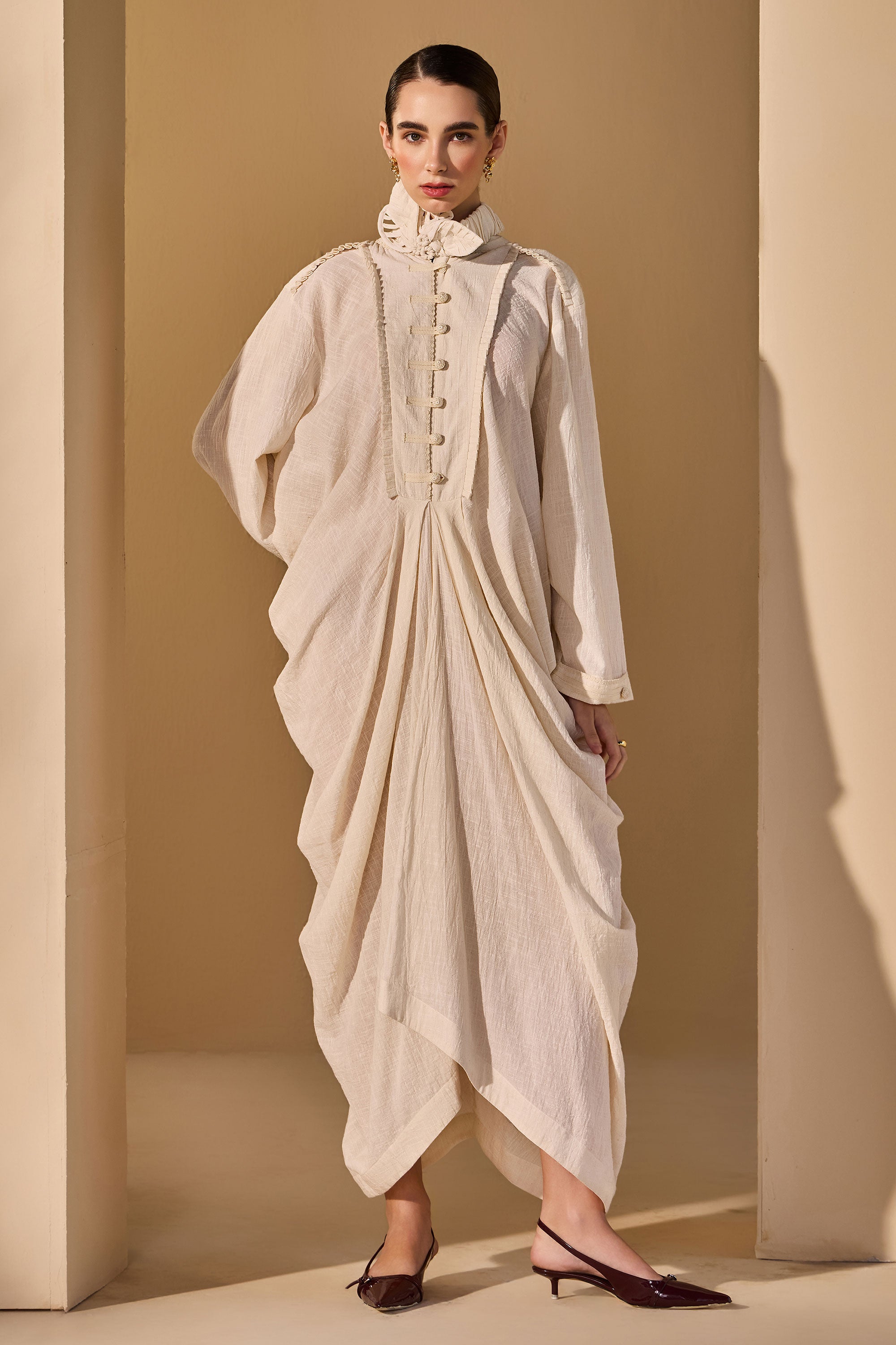 Jessara Cotton Slub Dress
