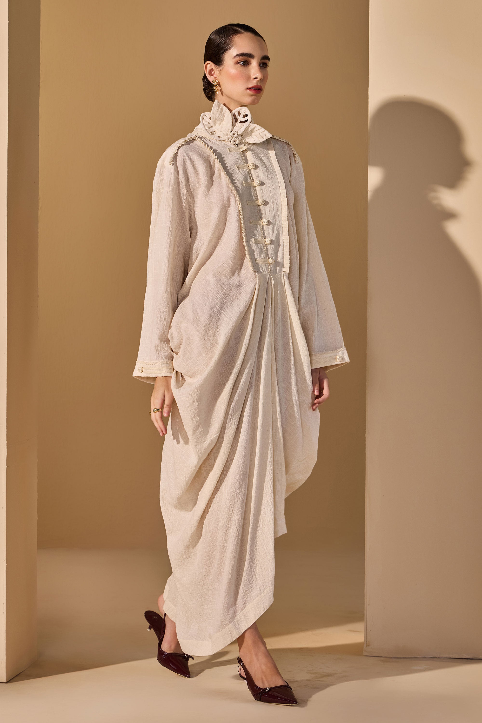 Jessara Cotton Slub Dress