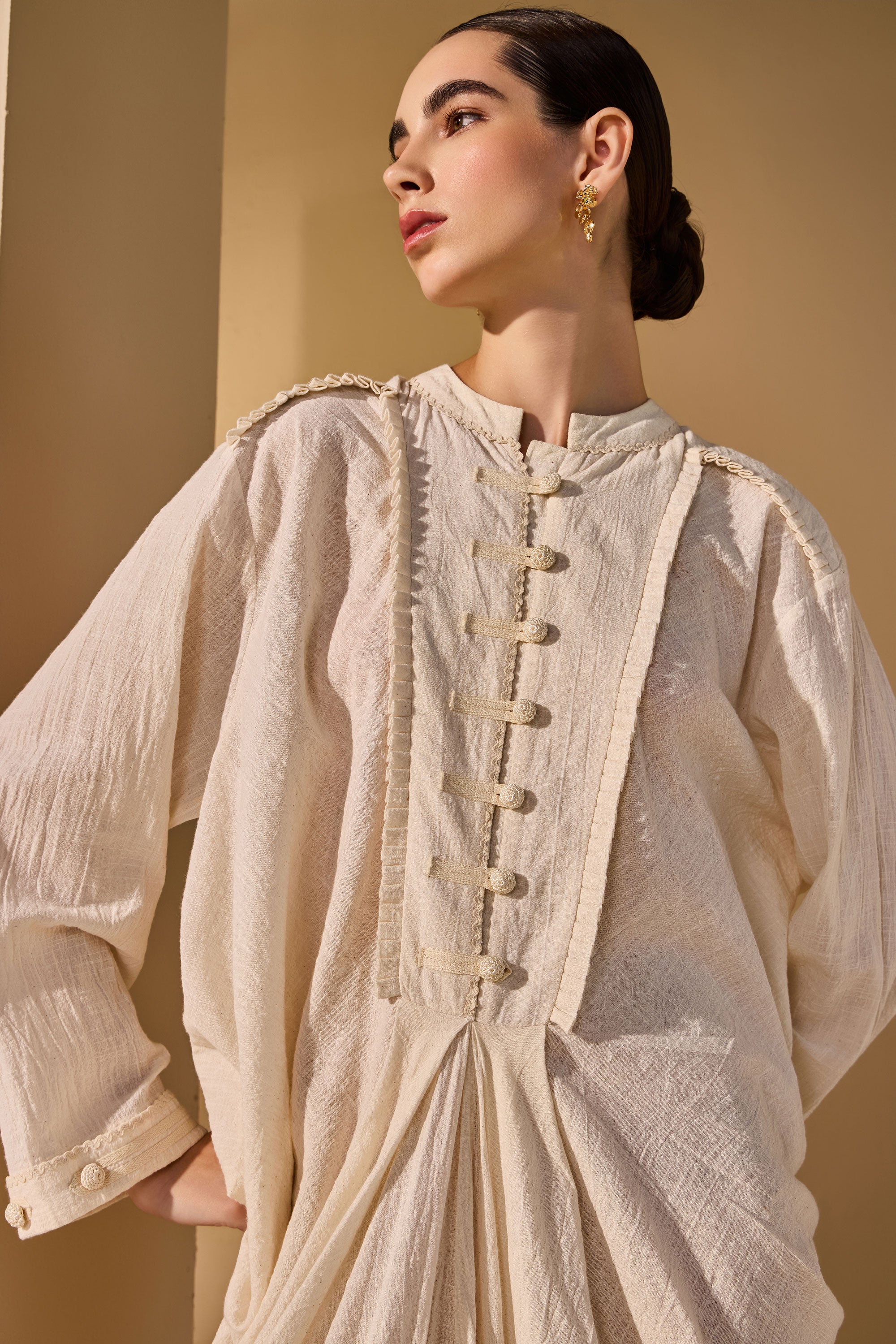 Jessara Cotton Slub Dress