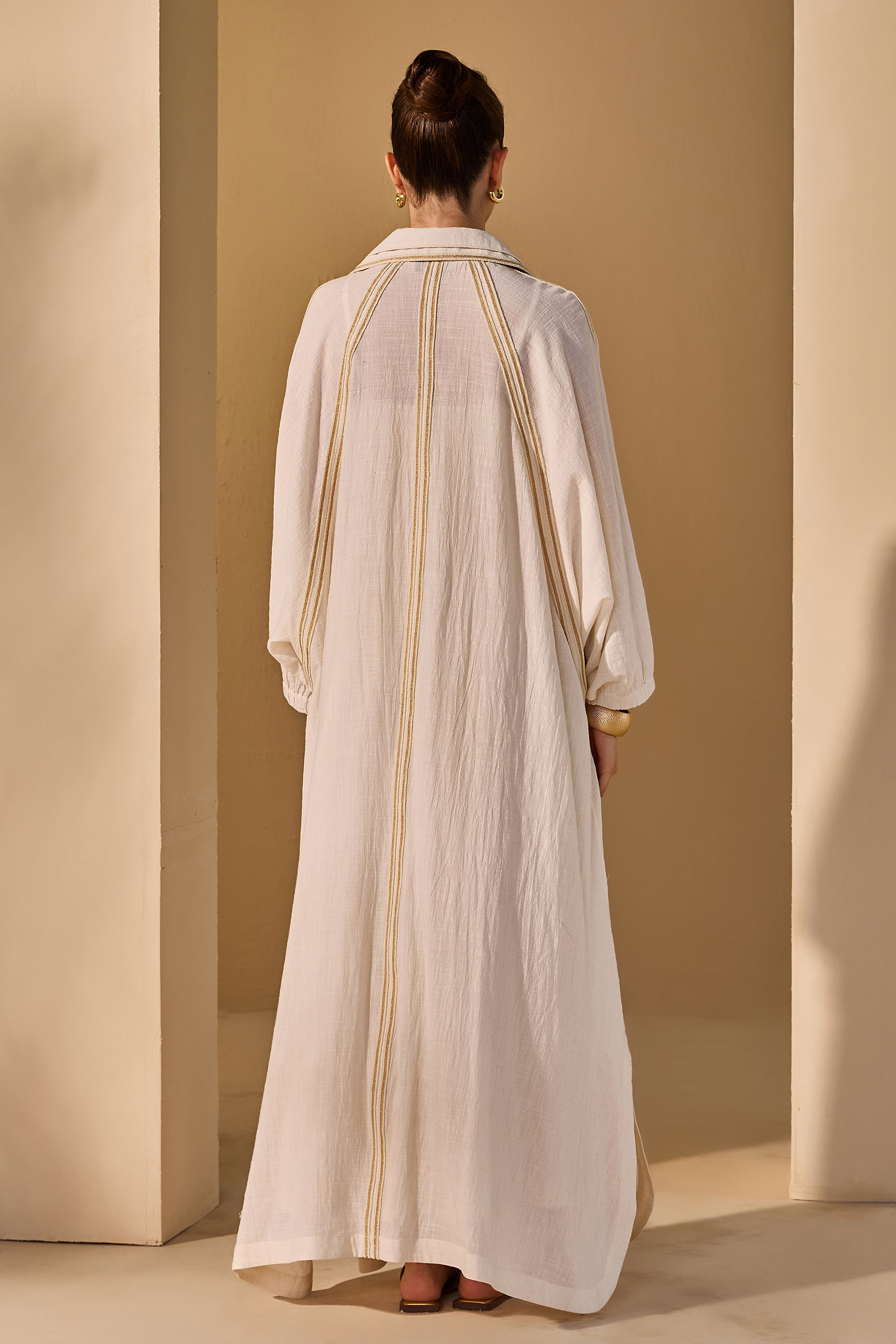 Iolana Cotton Slub Jacket with Inner Dress