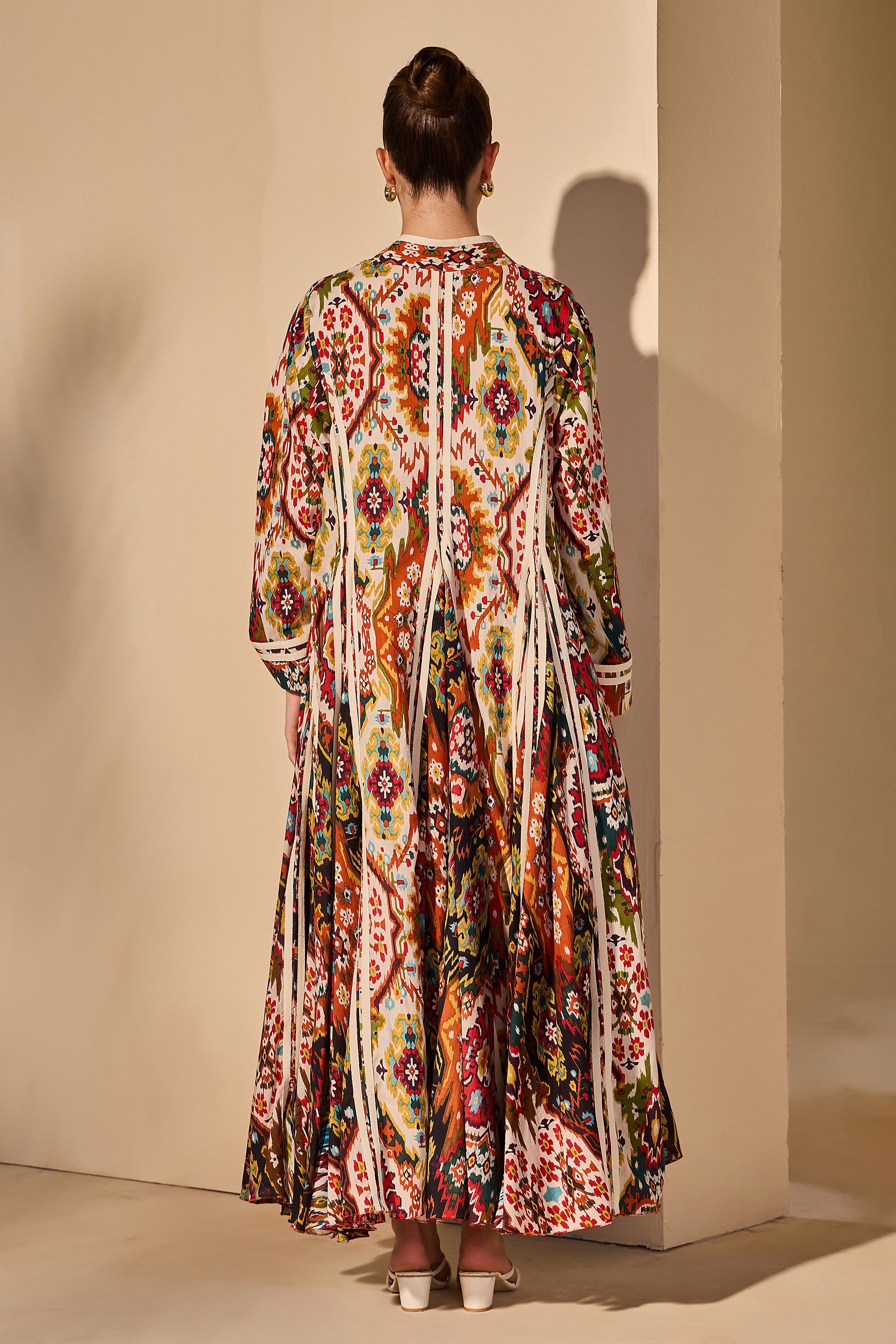 Carissa Cotton Printed Flared Jacket
