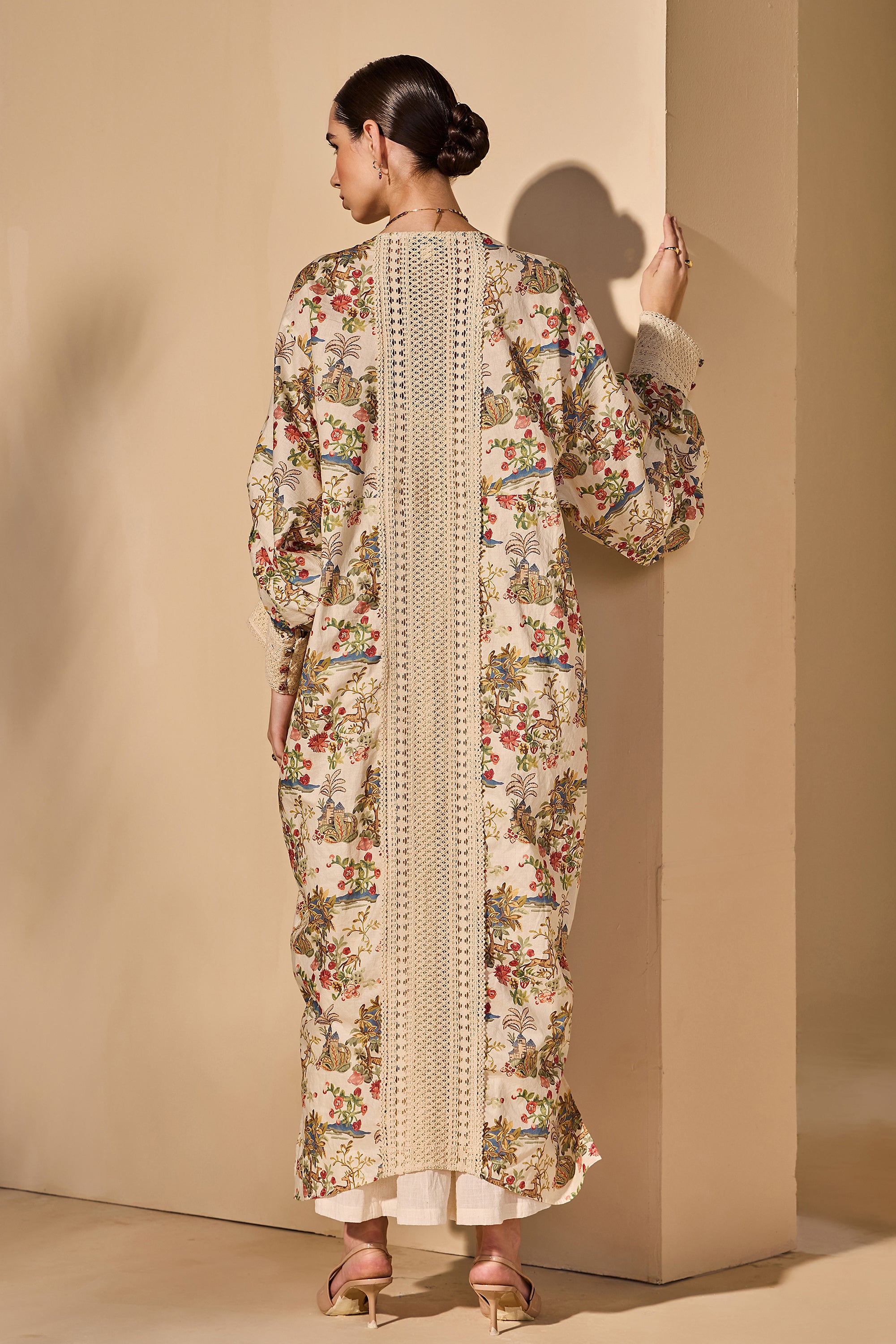 Gilda Cotton Printed Jacket with Inner Dress