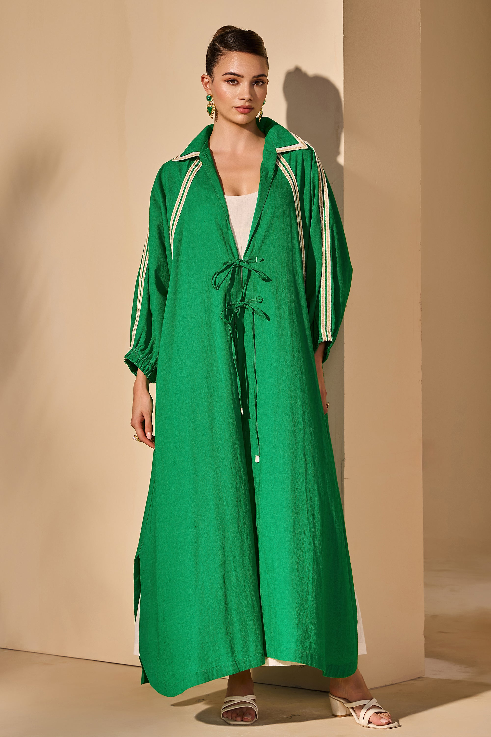 Tatienne Cotton Slub Jacket with Inner Dress