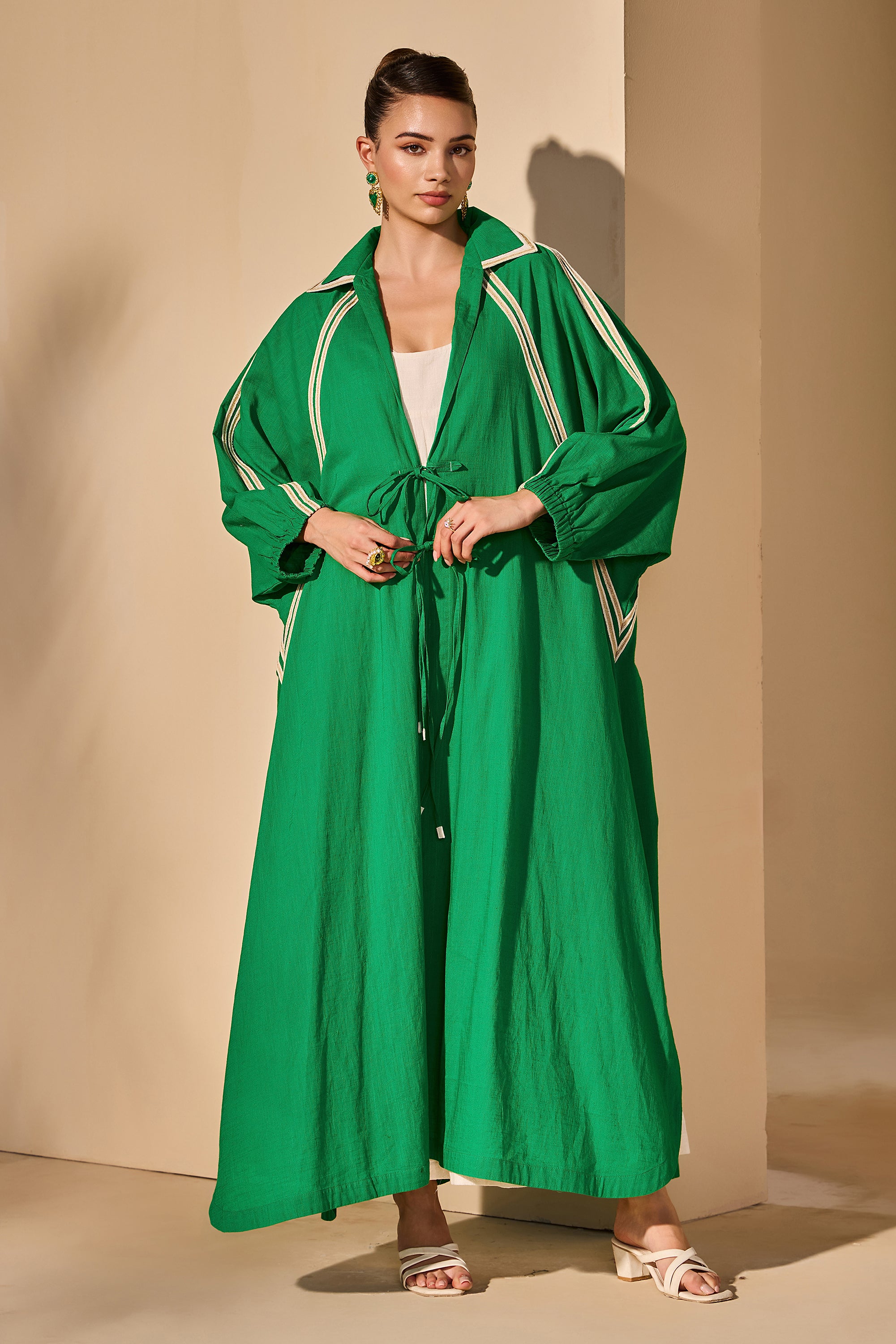 Tatienne Cotton Slub Jacket with Inner Dress