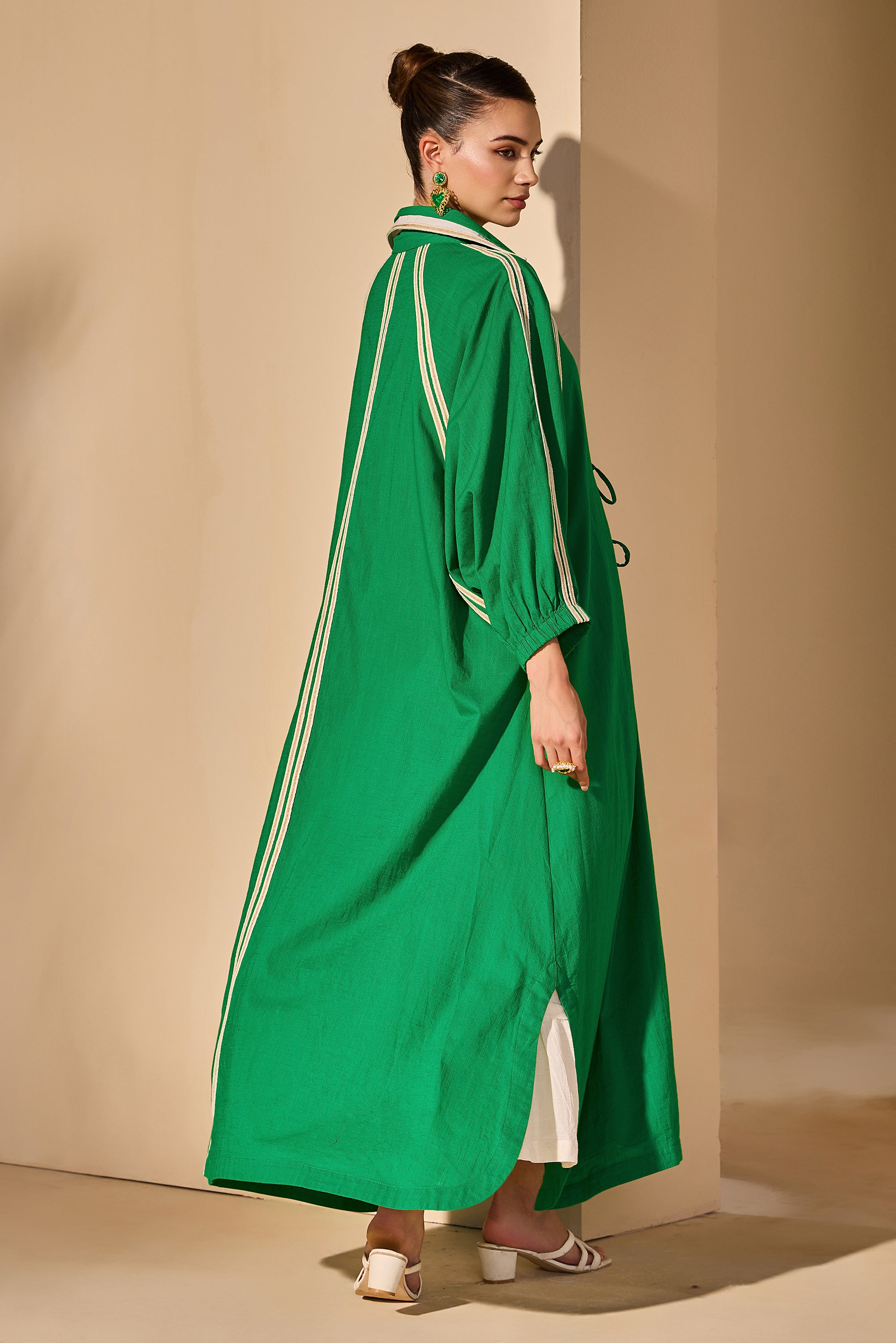 Tatienne Cotton Slub Jacket with Inner Dress