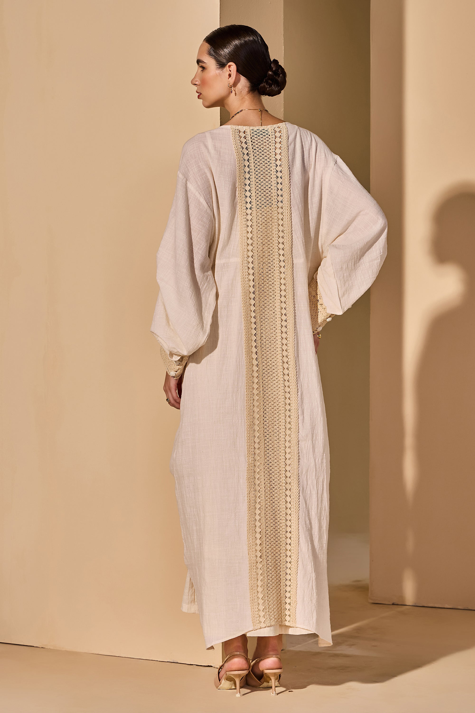 Evania Cotton Slub Jacket with Inner Dress