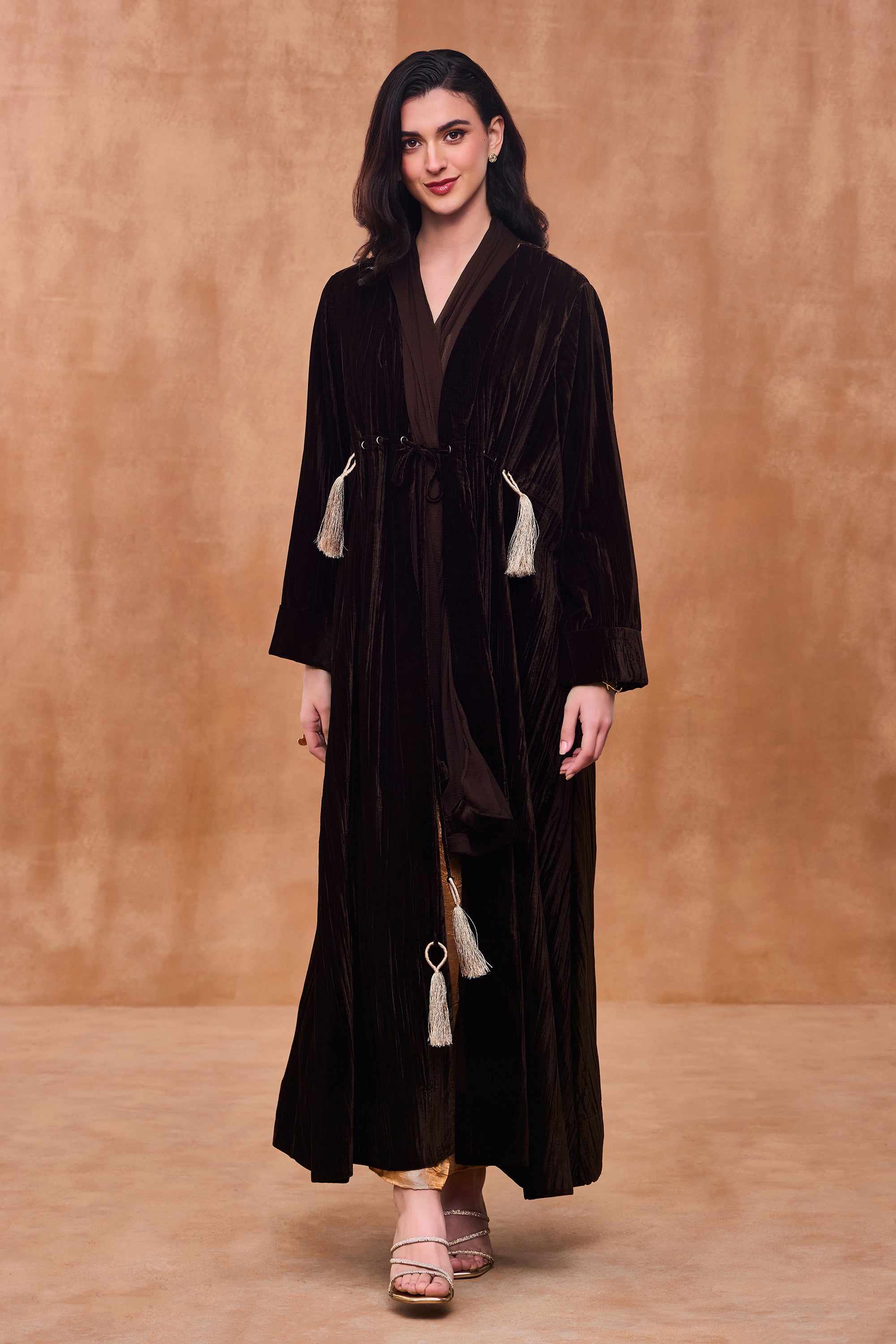 Jalvira Eyelet Detailing Abaya